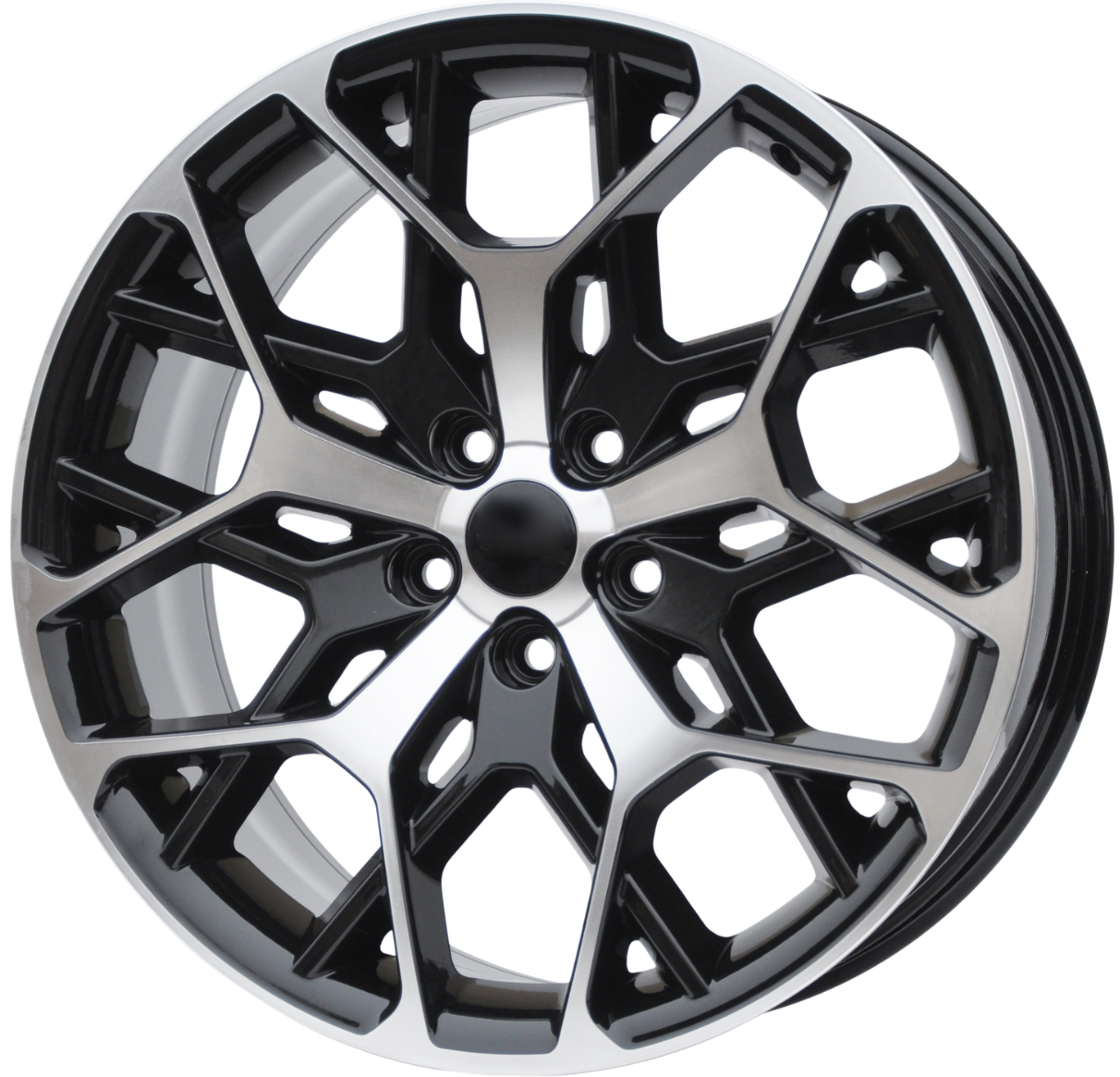 PDW 1458 Alufælge 21" 5x127 ET50 – Poleret/sort (sæt á 4)