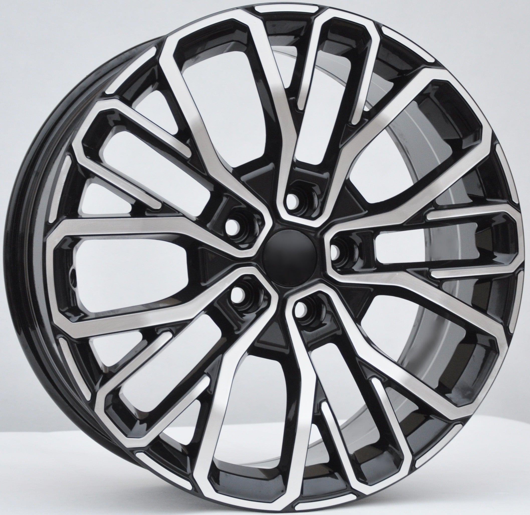 PDW 1448 Alufælge 21" 5x127 ET50 – Poleret/sort (sæt á 4)