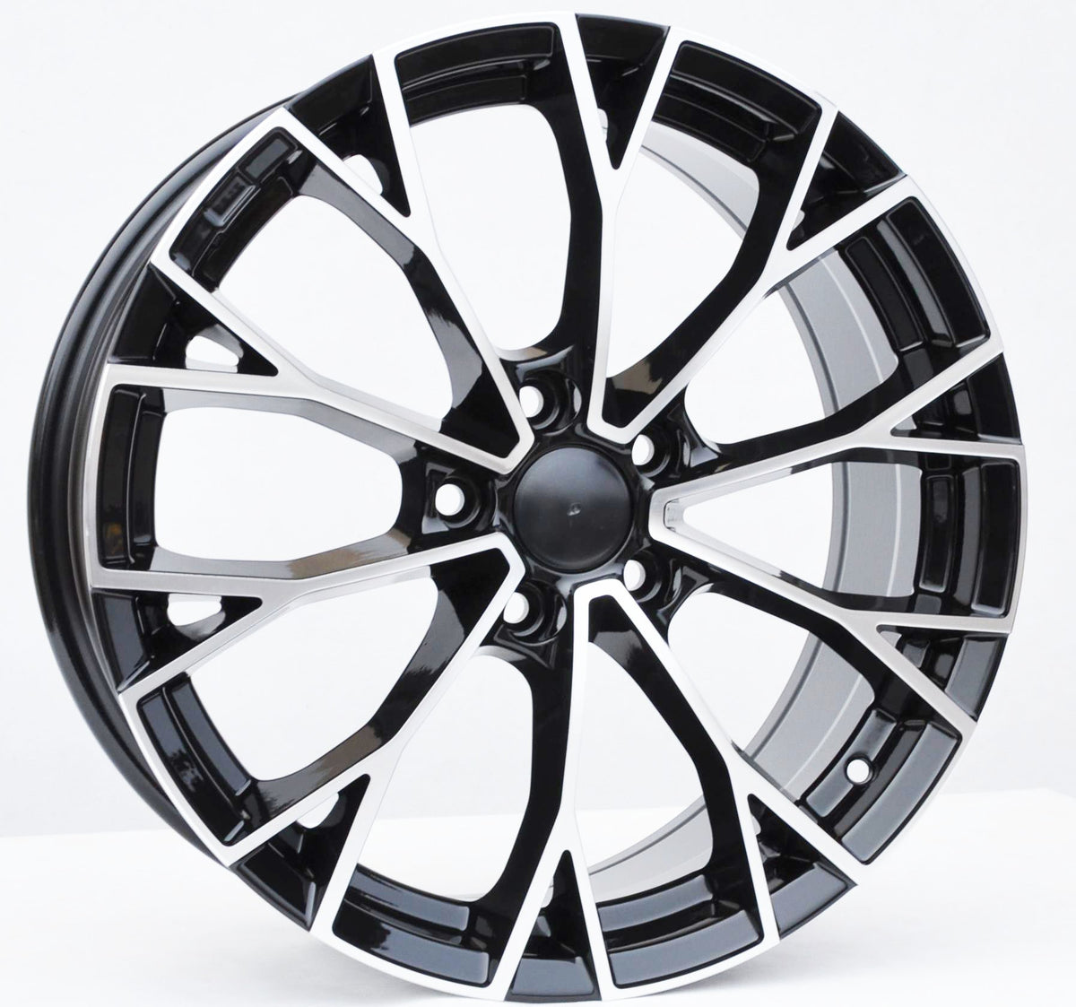 PDW 1279 Alufælge 19" 5x112 ET50 – Poleret/sort (sæt á 4)