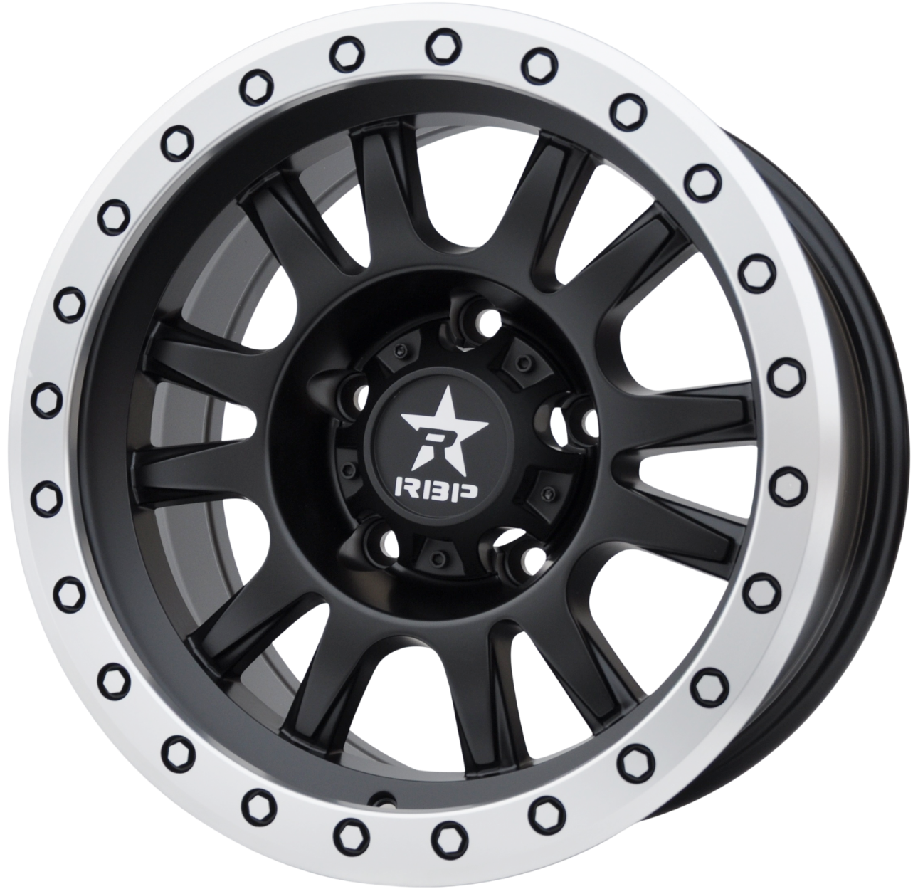PDW 5944 Alufælge 16" 5x139.7 ET-12 – Sort półmat (sæt á 4)