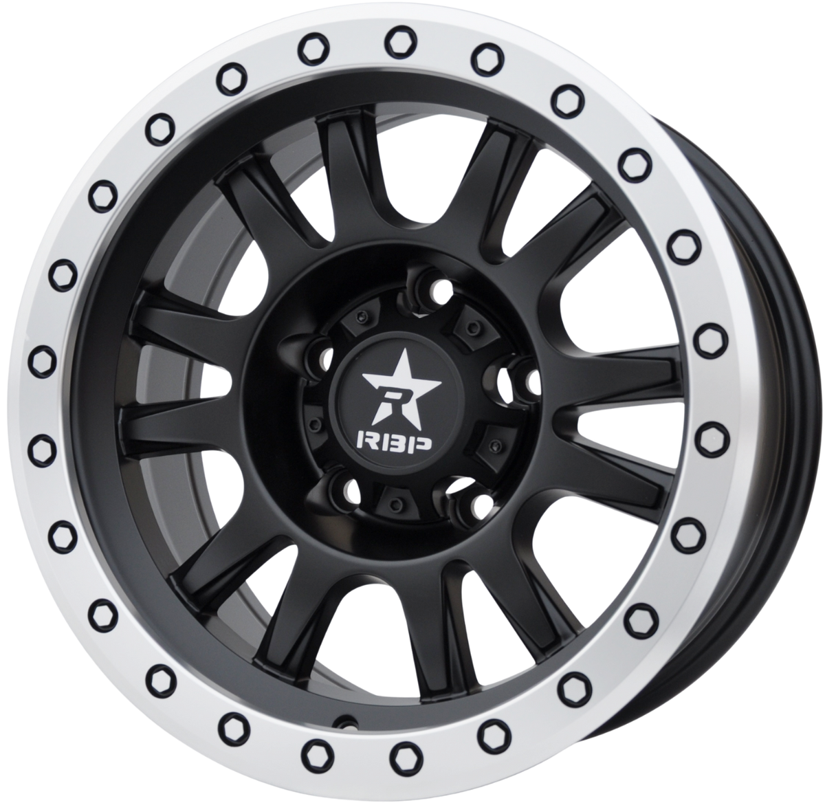 PDW 5944 Alufælge 16" 8J 5x139.7 ET-12 – Sort halvmat (sæt á 4)