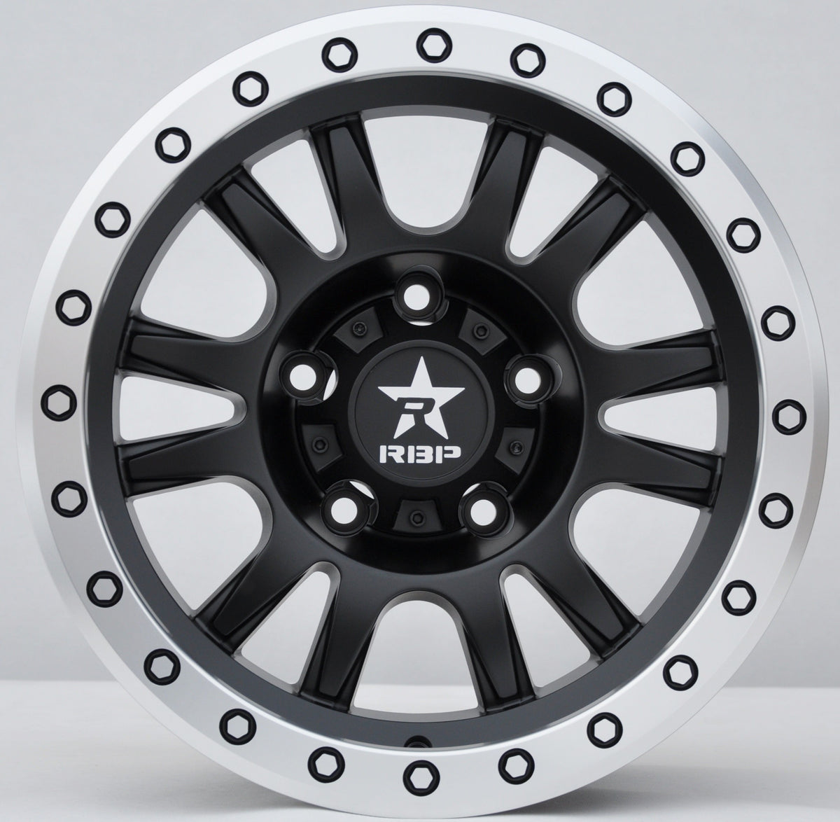 PDW 5944 Alufælge 16" 8J 5x139.7 ET-12 – Sort halvmat (sæt á 4)