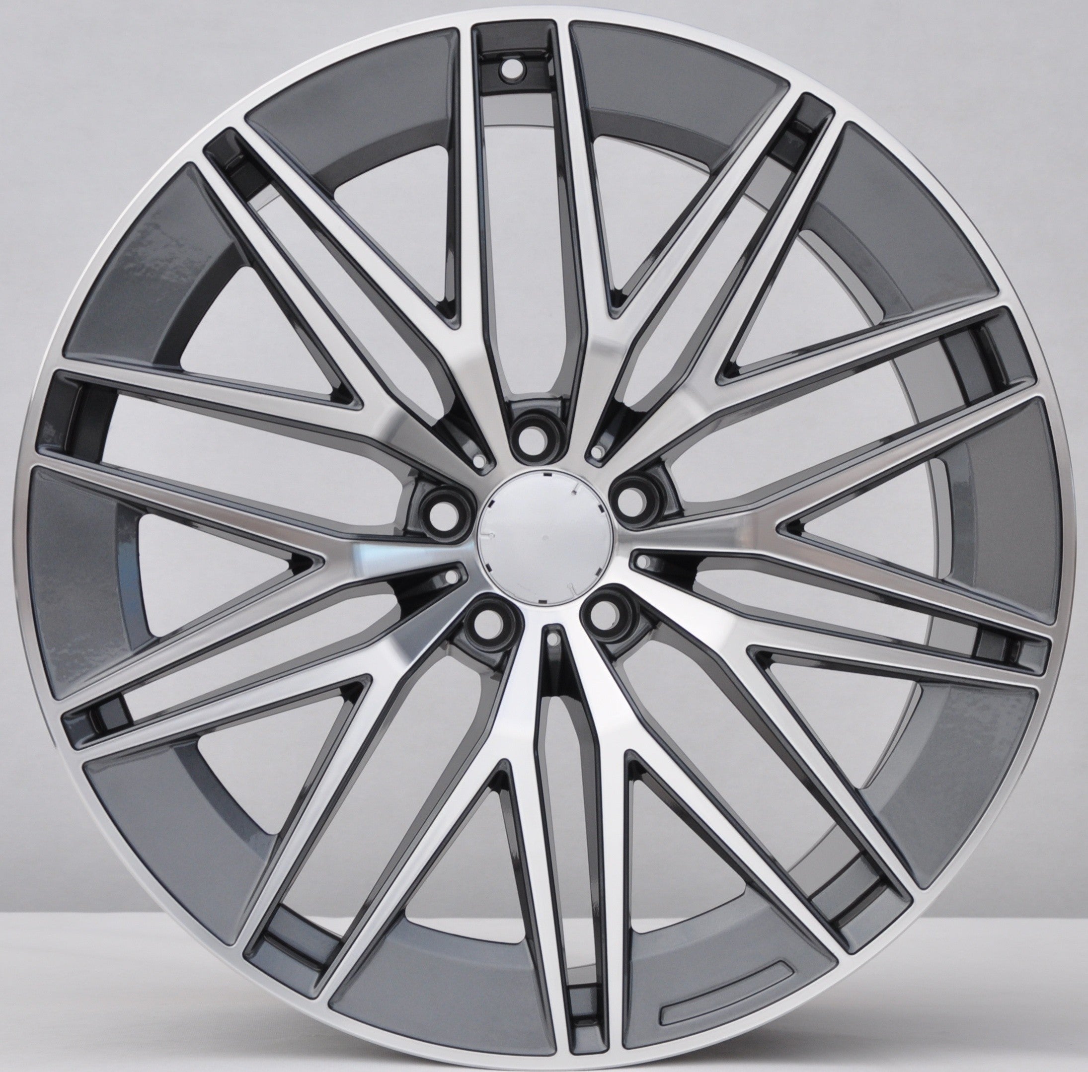 PDW FBX387 Alufælge 21" 5x112 ET51 – Poleret/grafit (sæt á 4)