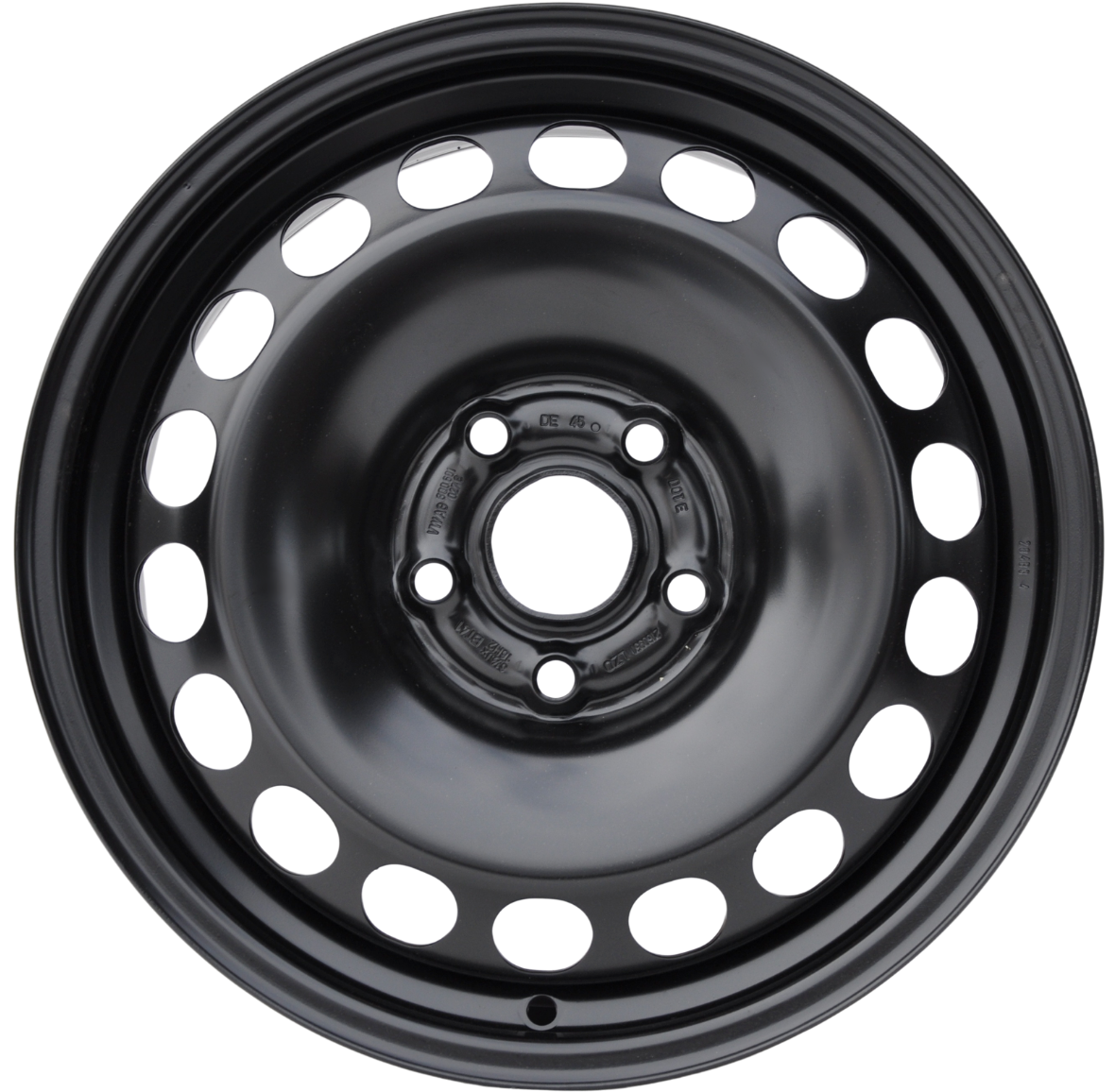 Volkswagen (oryginalne OEM) 3Q0601027C Stålfælge 16" 5x112 ET41 – Sort (sæt á 4)