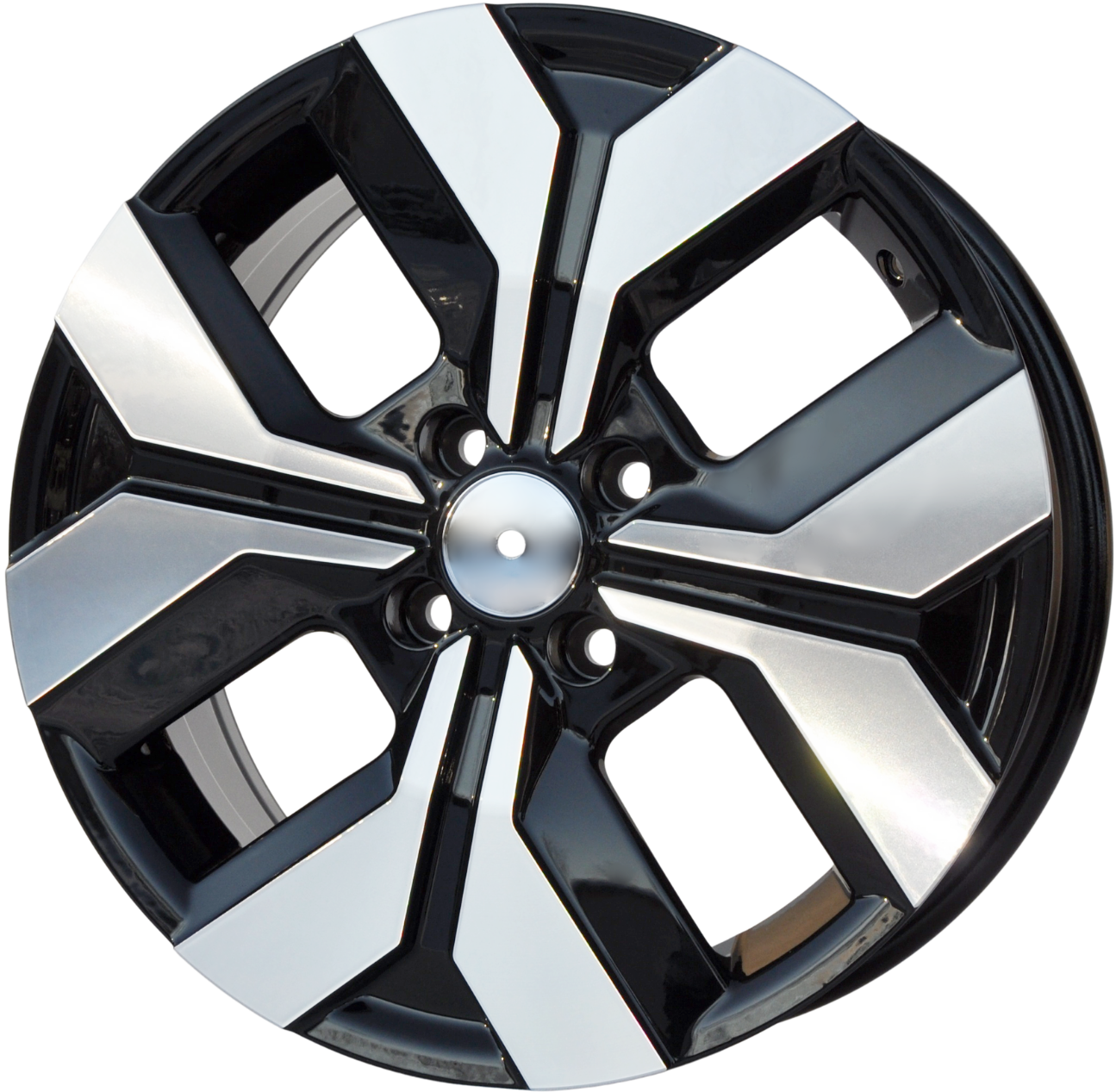 PDW 1392 Alufælge 15" 4x100 ET40 – Poleret/sort (sæt á 4)