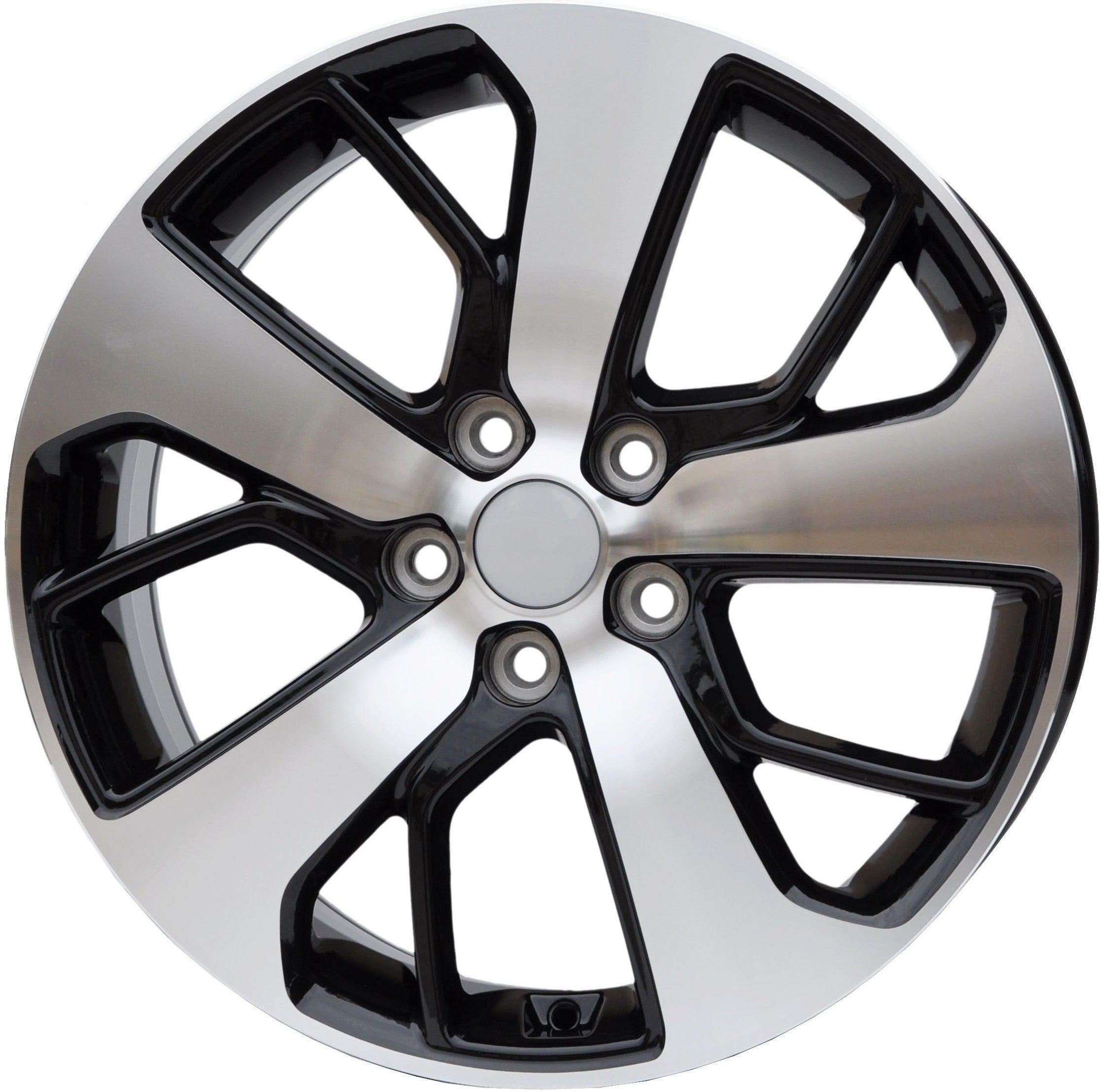 PDW 5390 Alufælge 18" 5x114.3 ET52 – Poleret/sort (sæt á 4)