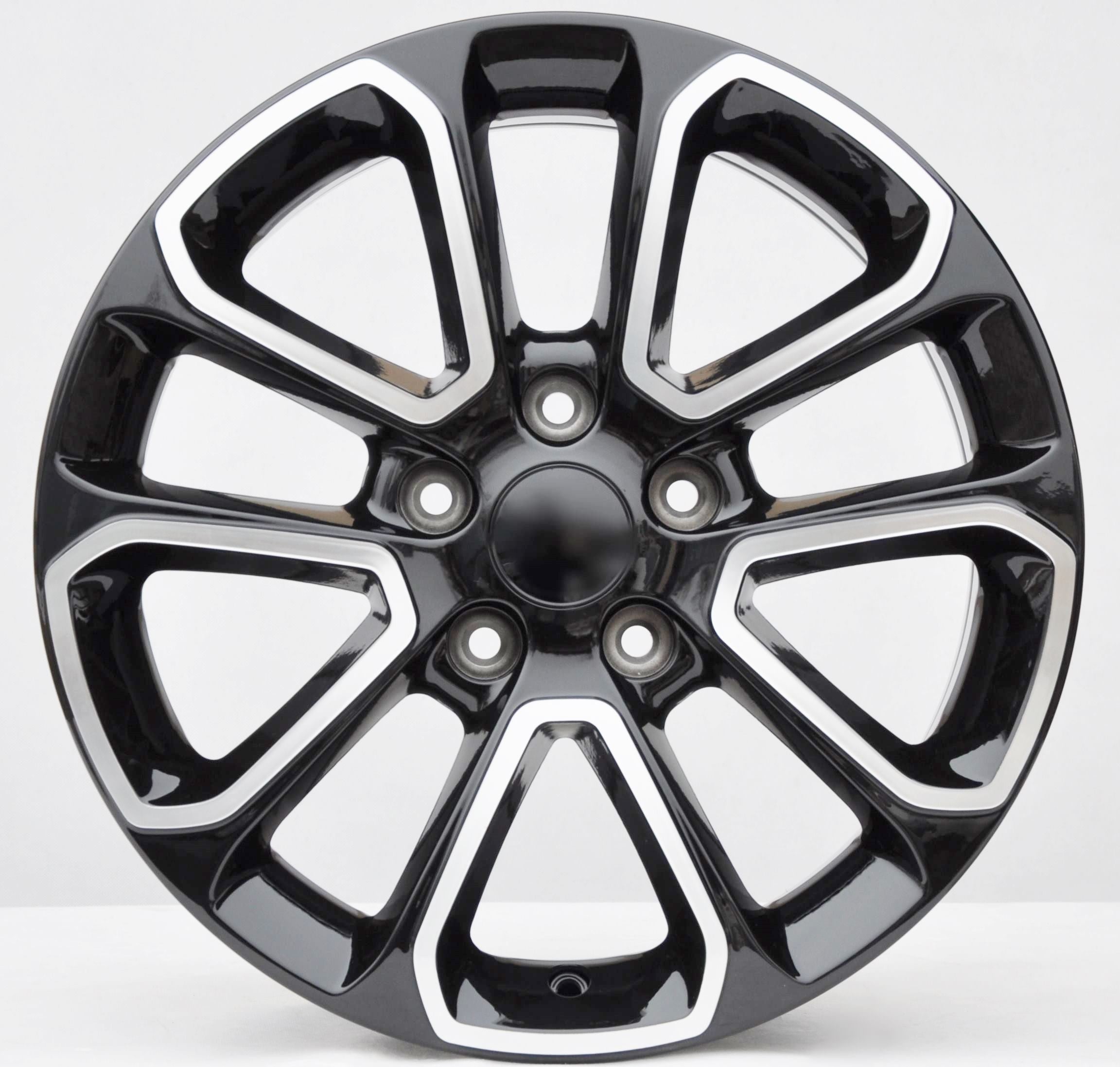 PDW 5319 Alufælge 18" 5x127 ET50 – Poleret/sort (sæt á 4)