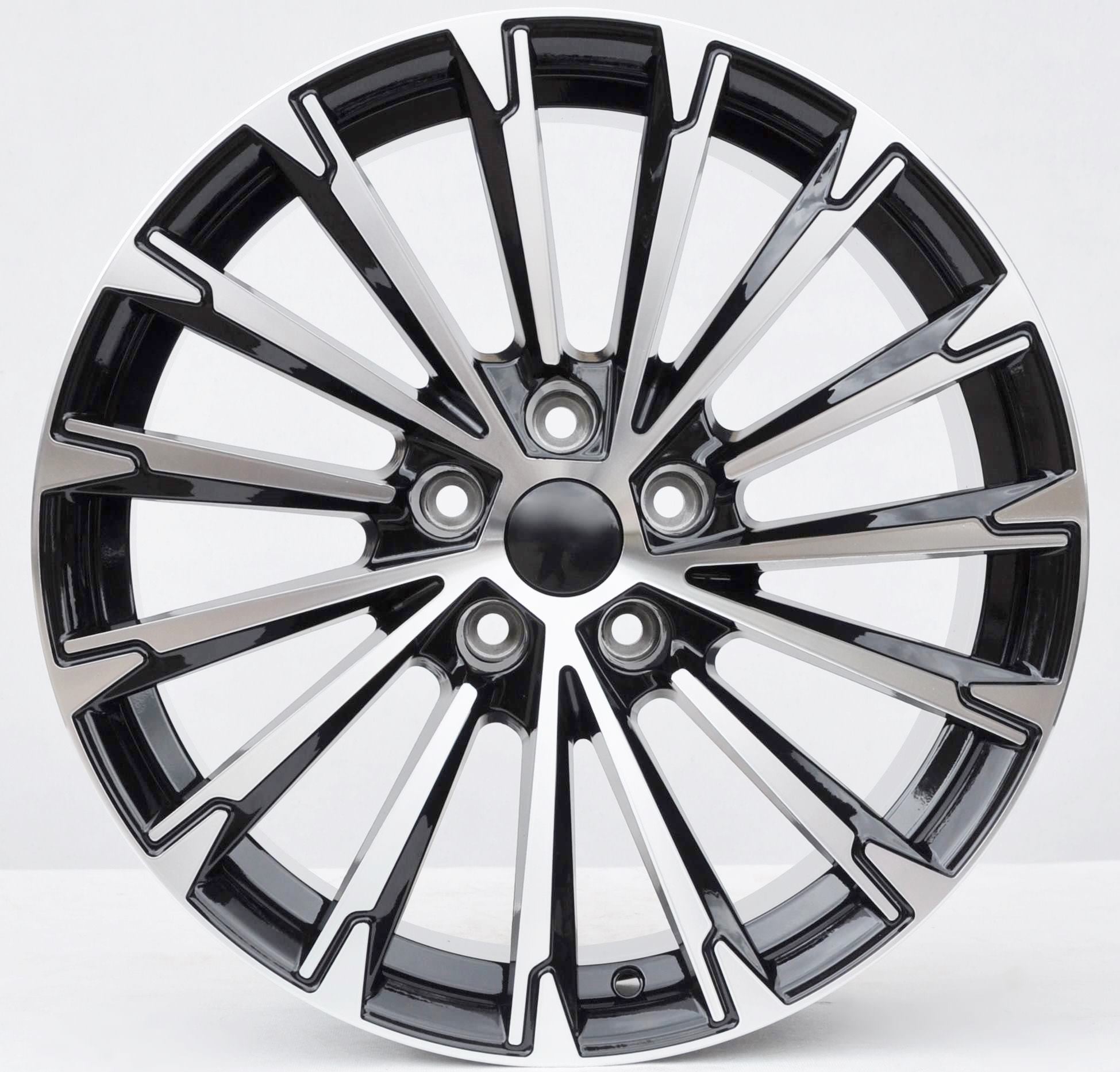 PDW 0446 Alufælge 19" 5x112 ET45 – Poleret/sort (sæt á 4)