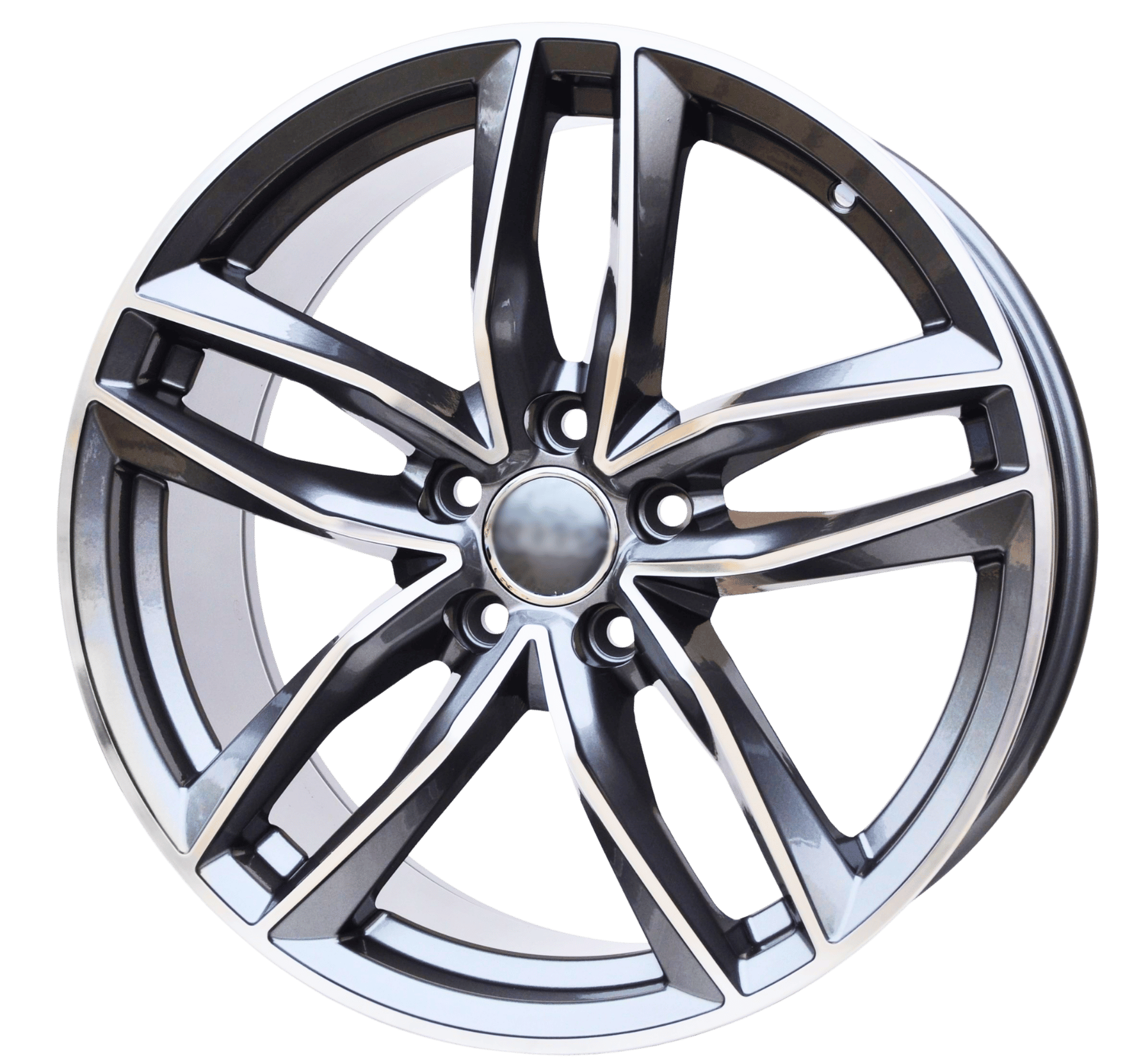 PDW 690 Alufælge 18" 5x112 ET39 – Poleret/grafit (sæt á 4)