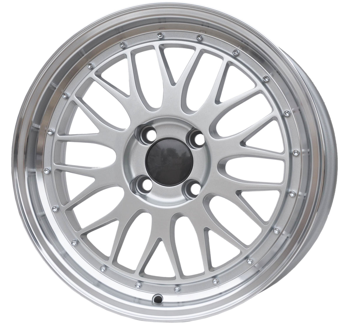PDW 1025/7101 Alufælge 17" 7,5J 4x100 ET25 – Poleret/sølv (sæt á 4)
