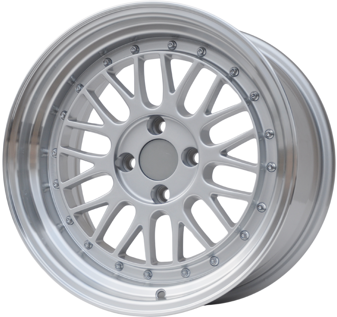 PDW 1025 Alufælge 16" 4x100 ET20 – Poleret/sølv (sæt á 4)
