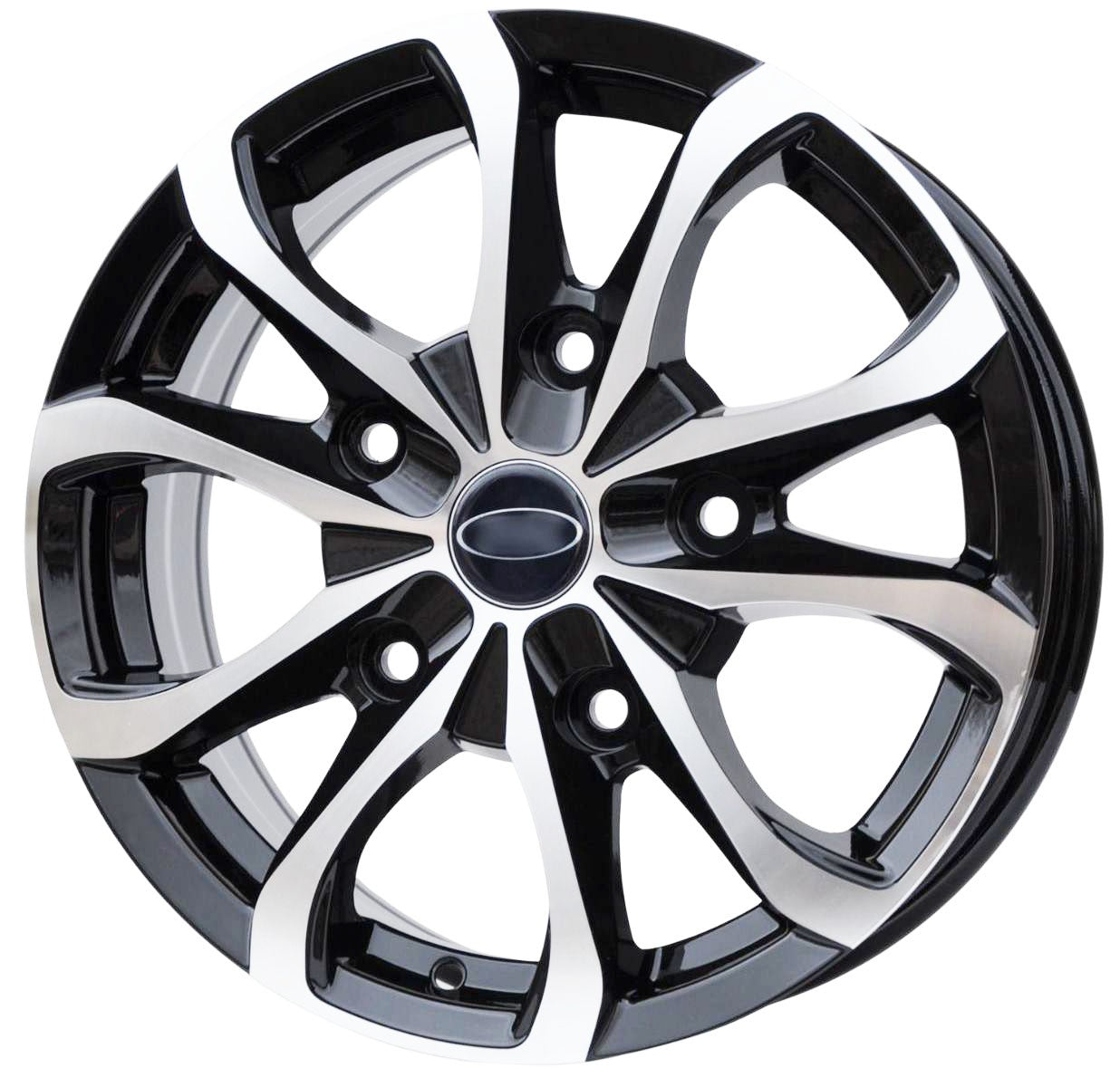 PDW FBX079 Alufælge 16" 5x160 ET56 – Poleret/sort (sæt á 4)