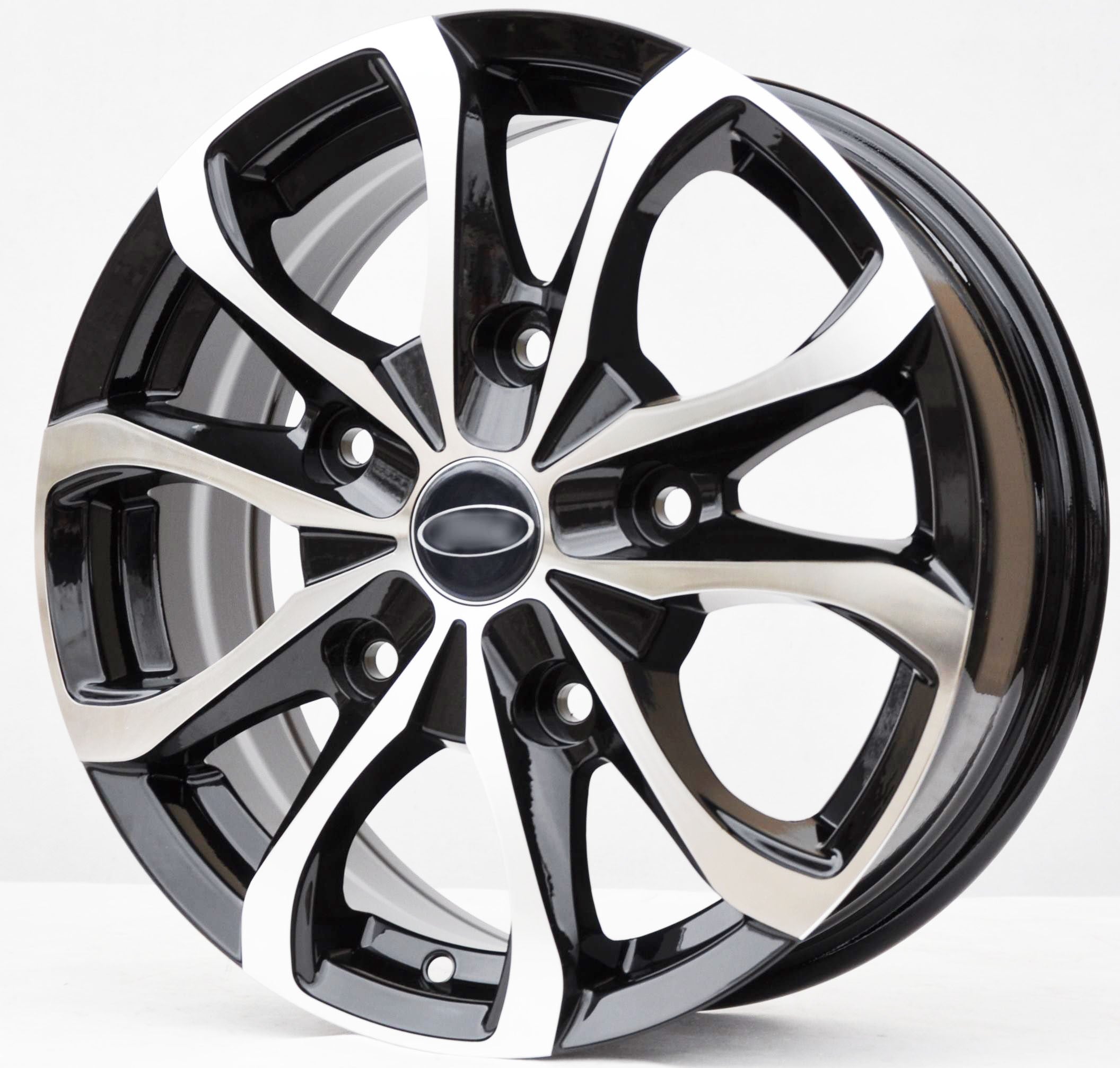 PDW FBX079 Alufælge 16" 5x160 ET56 – Poleret/sort (sæt á 4)