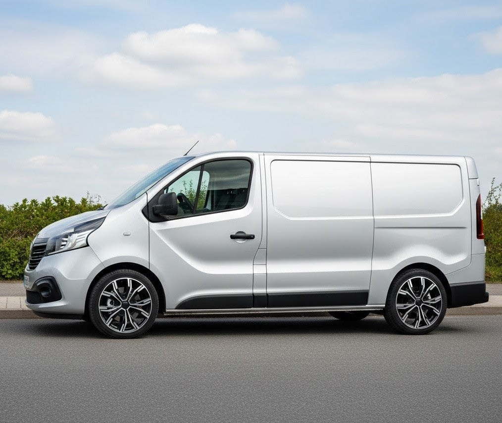 PDW 6408 Alufælge 16" 5x120 ET45 – Poleret/sort (sæt á 4)