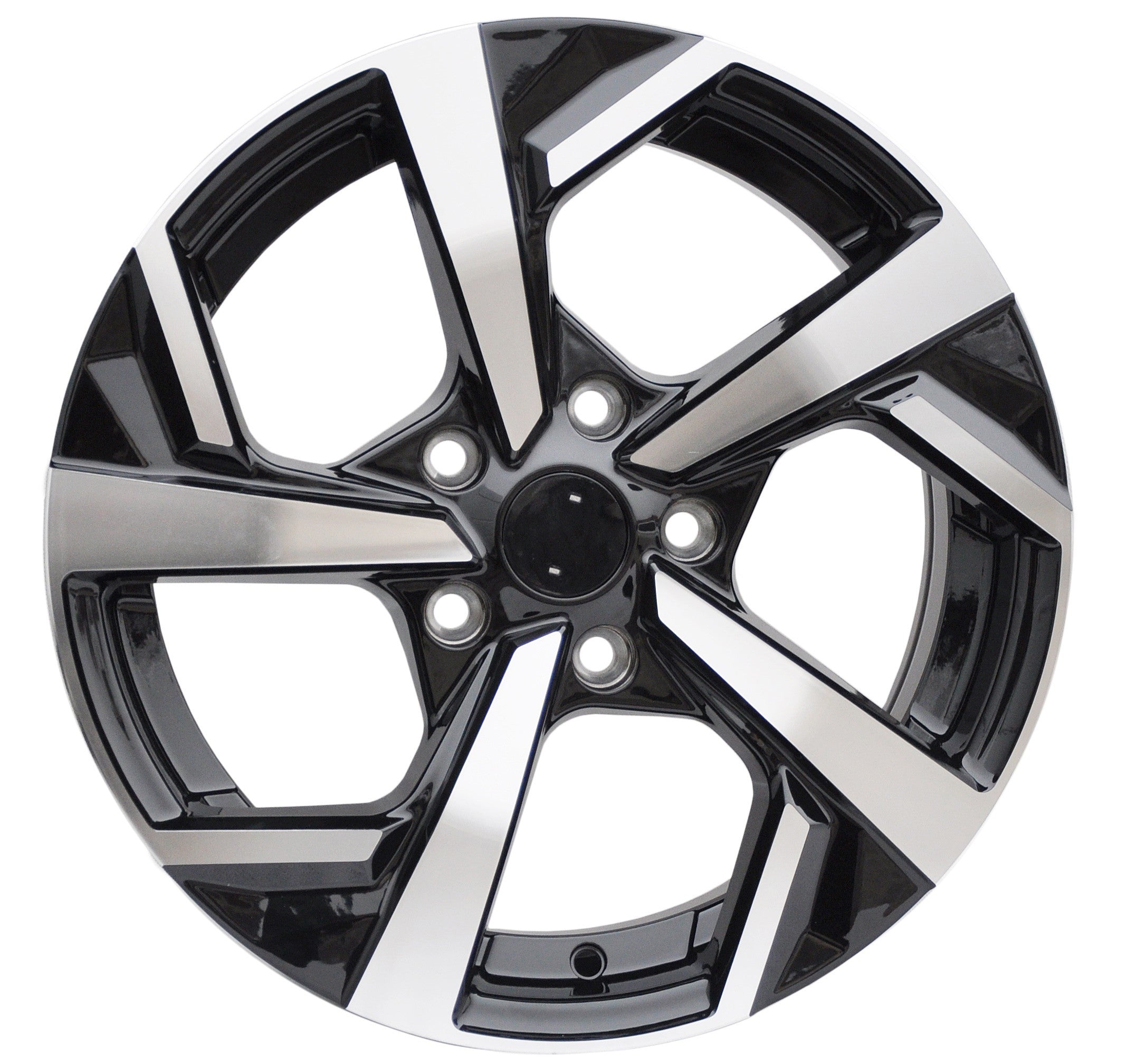 PDW 173 Alufælge 17" 5x114.3 ET40 – Poleret/sort (sæt á 4)