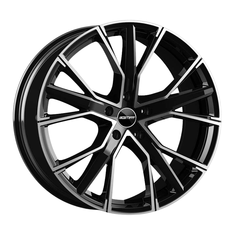 GMP Italia GUNNER Alufælge 18" 5x112 ET35 – Poleret/sort (sæt á 4)
