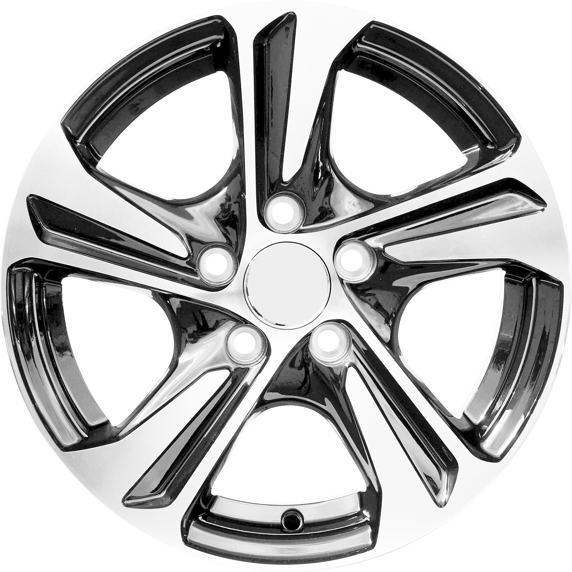 PDW 5832/1242 Alufælge 15" 5x114.3 ET40 – Poleret/sort (sæt á 4)
