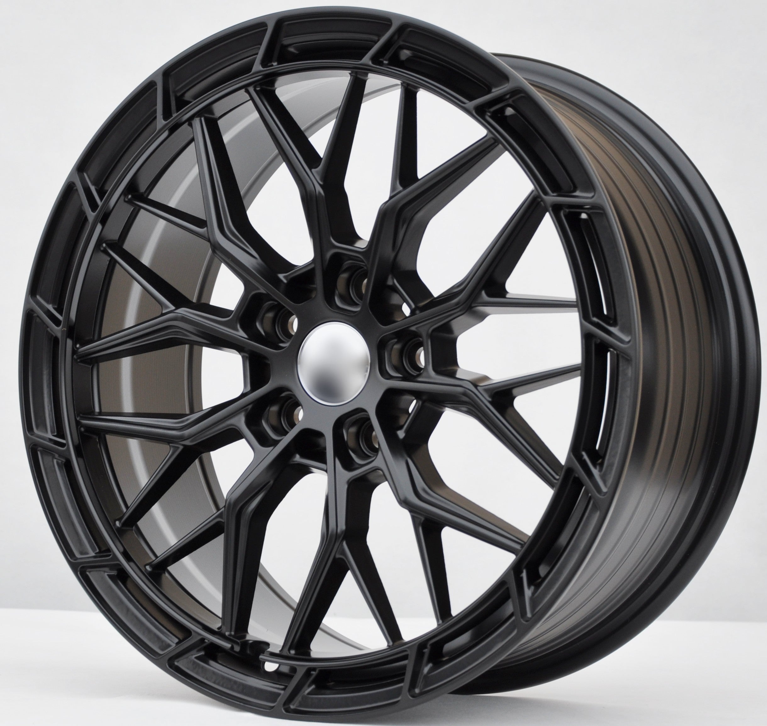 PDW FBX384 Alufælge 18" 5x108 ET40 – Sort półmat (sæt á 4)