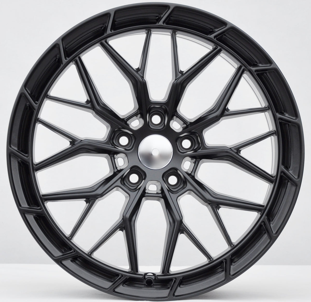 PDW FBX384 Alufælge 18" 5x120 ET35 – Sort halvmat (sæt á 4)