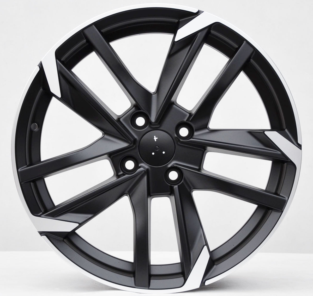 PDW 5788 Alufælge 17" 7,5J 4x108 ET25 – Poleret/sort halvmat (sæt á 4)