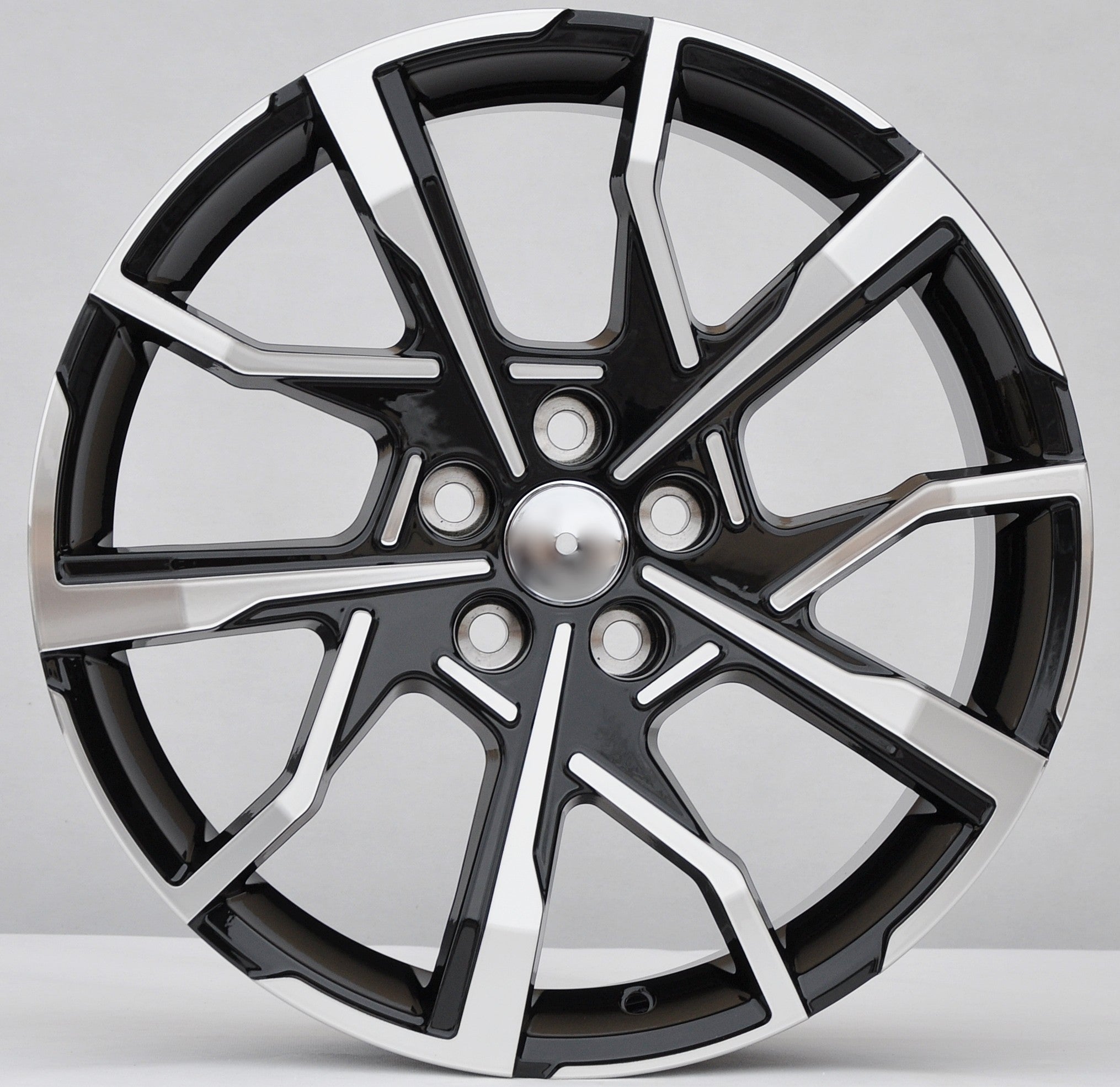 PDW YF1159 Alufælge 19" 5x114.3 ET40 – Poleret/sort (sæt á 4)