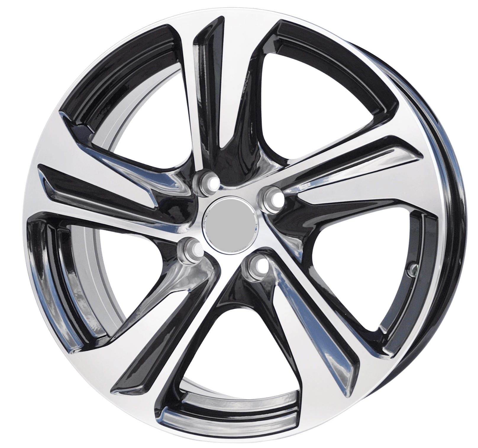 PDW 5832/1242 Alufælge 15" 5x114.3 ET40 – Poleret/sort (sæt á 4)