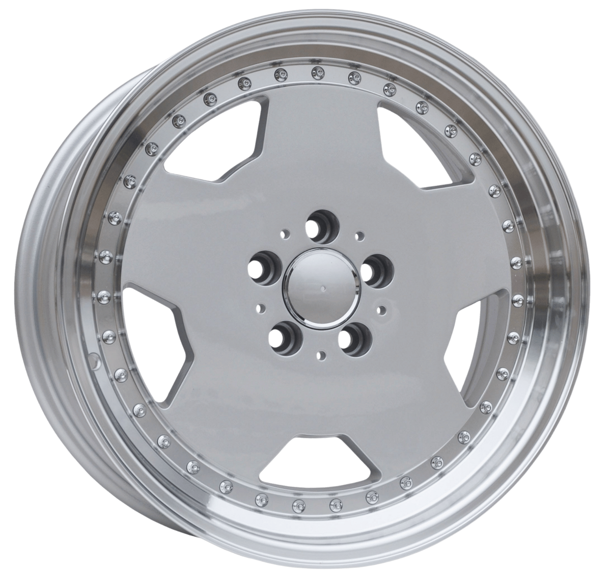 PDW 5852/1781 Alufælge 17" 8/9,5J 5x112 ET25 – Sølv (sæt á 4)