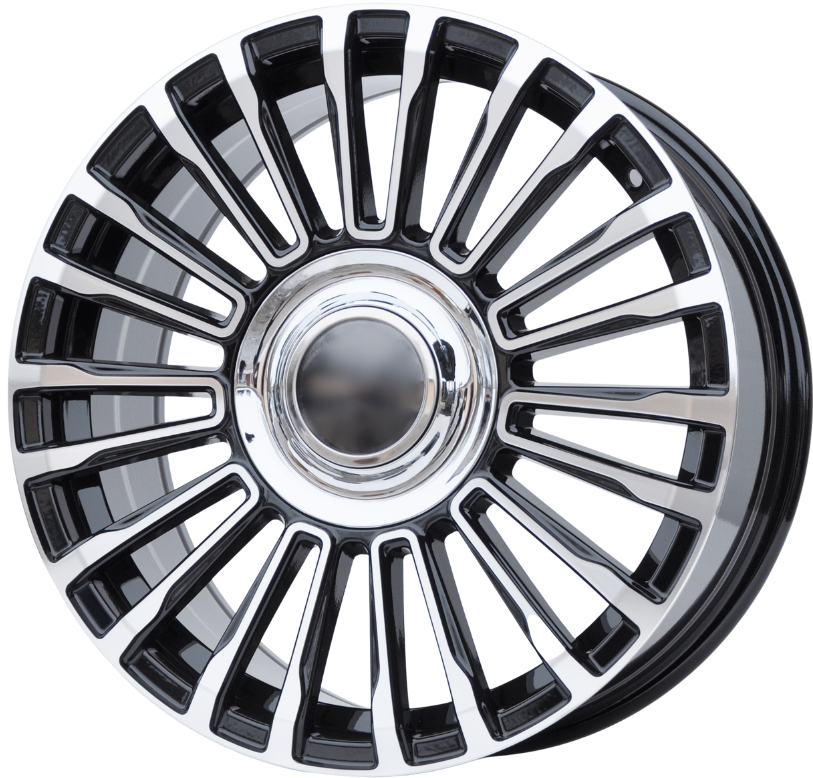 PDW REW018 Alufælge 18" 5x114.3 ET42 – Poleret/sort (sæt á 4)
