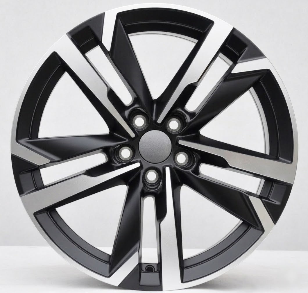 PDW FBX254 Alufælge 20" 5x112 ET38 – Poleret/sort półmat (sæt á 4)