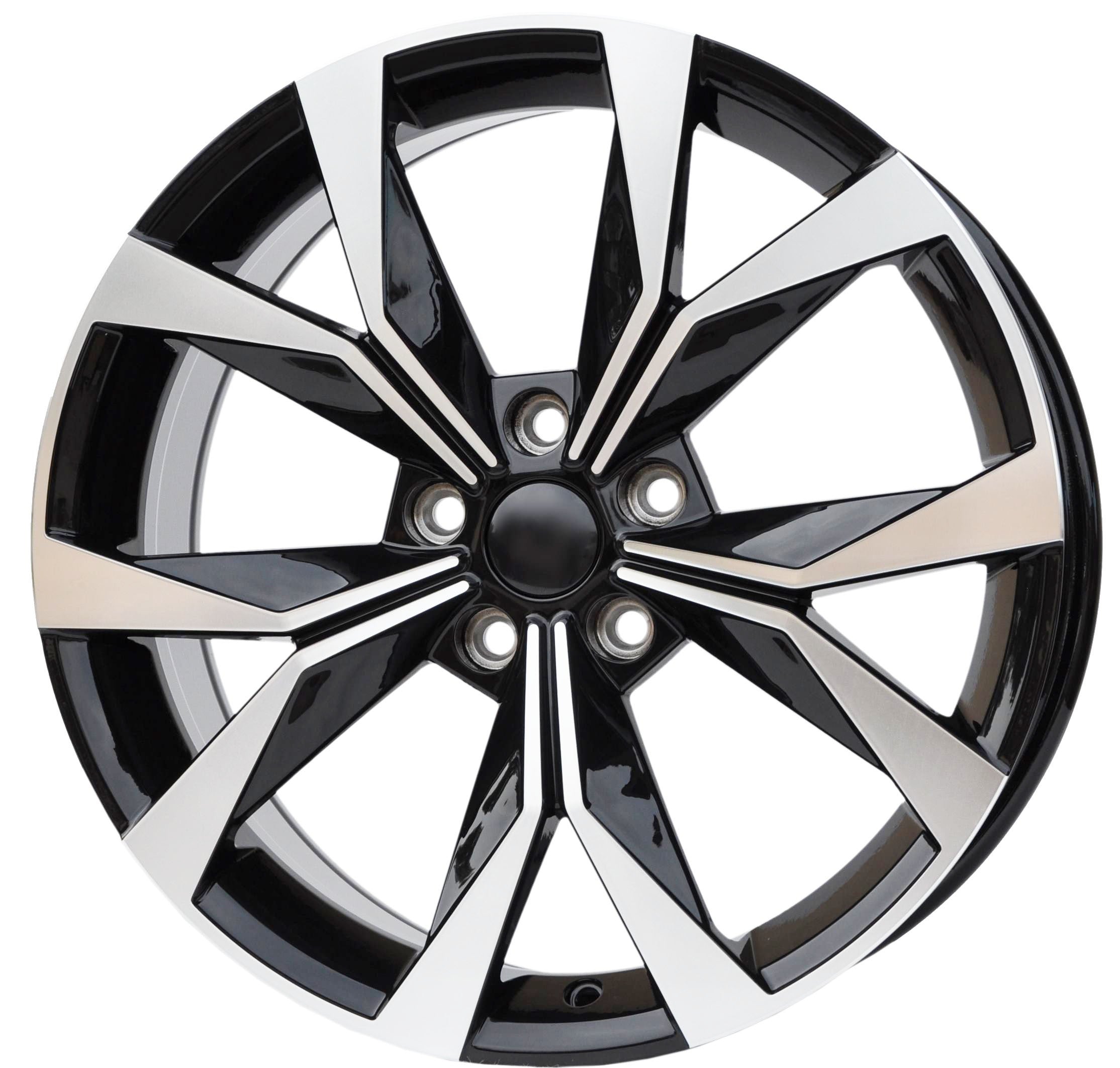 PDW 5627 Alufælge 18" 5x114.3 ET45 – Poleret/sort (sæt á 4)