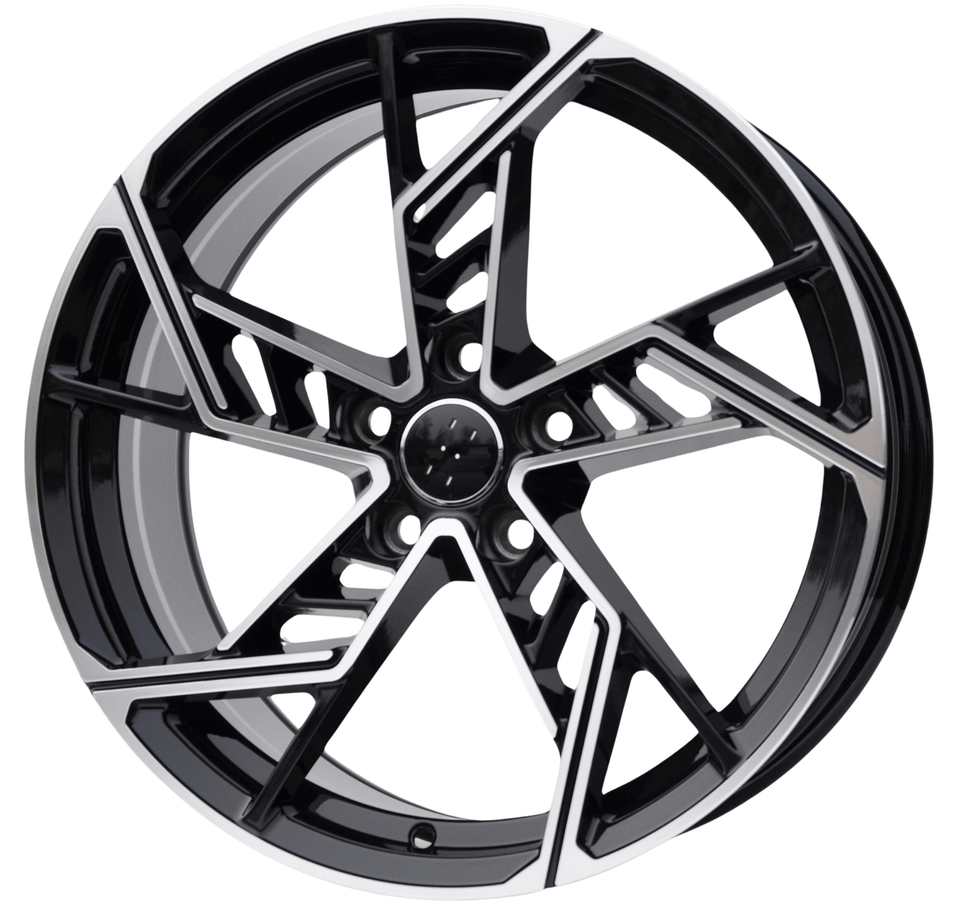 PDW 5611 Alufælge 20" 5x112 ET34 – Poleret/sort (sæt á 4)