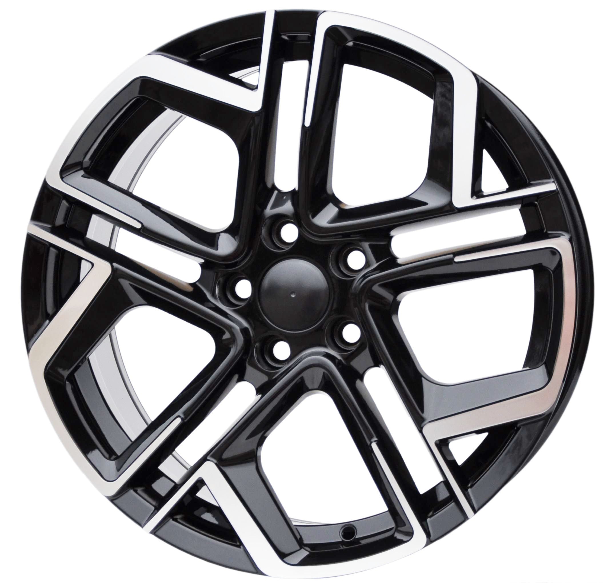PDW 1243 Alufælge 20" 5x112 ET38 – Poleret/sort (sæt á 4)