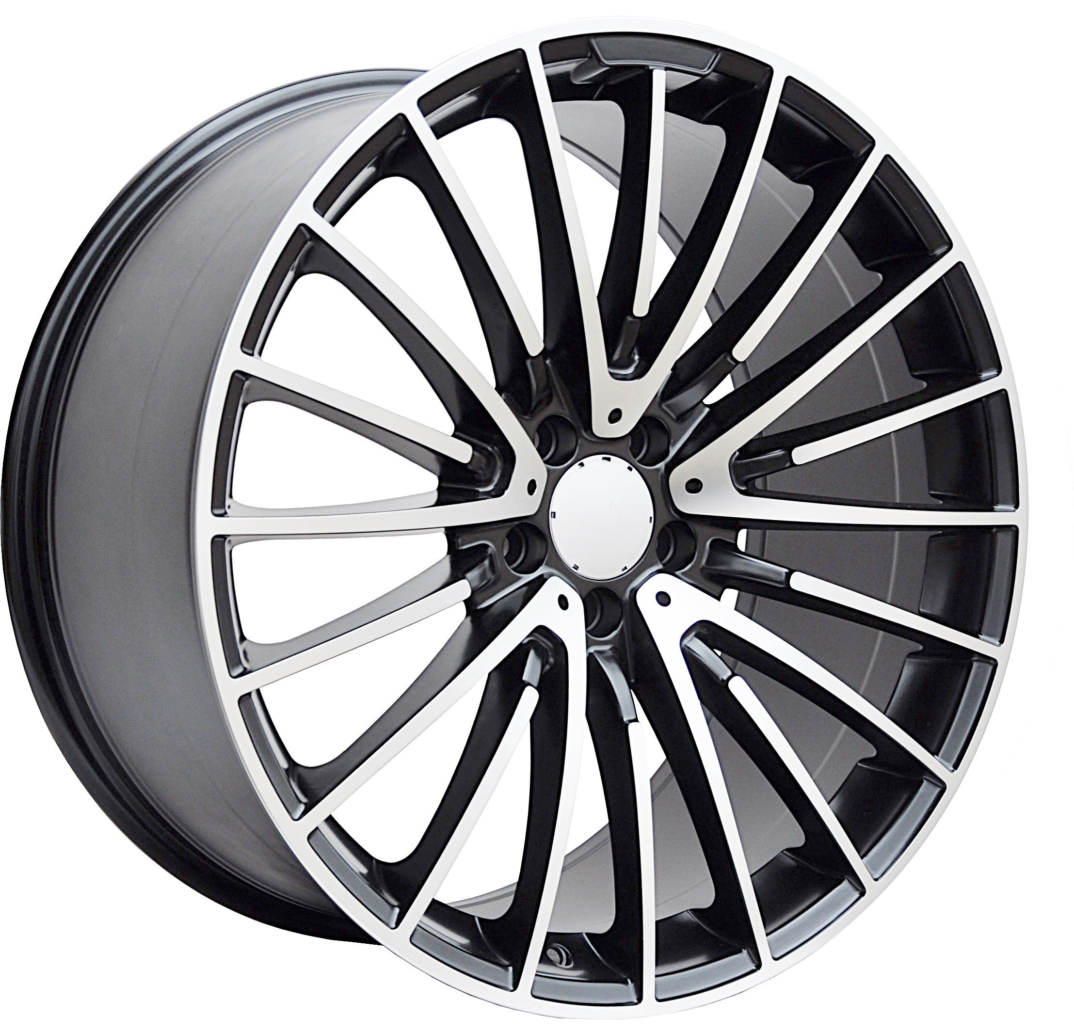 PDW 532/147/1779 Alufælge 20" 5x112 ET38 – Poleret/sort (sæt á 4)