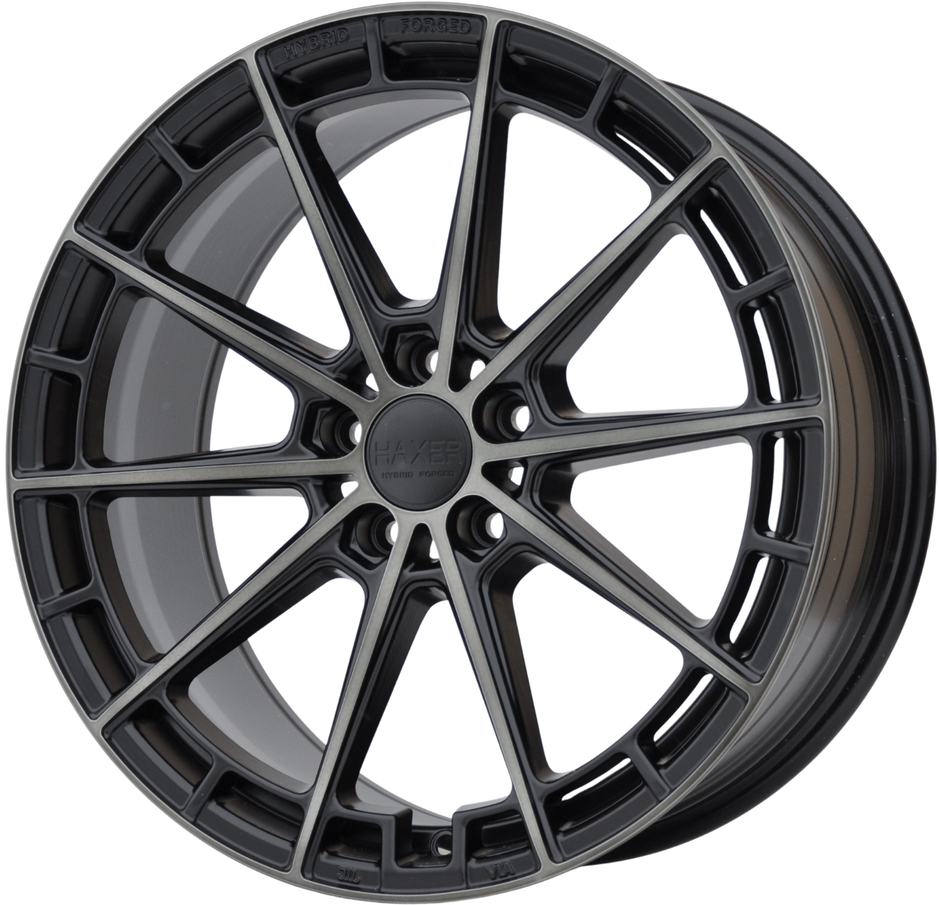 Haxer HX019/F9793 Alufælge 19" 5x112 ET40 – Sort/przyciemniany front (sæt á 4)