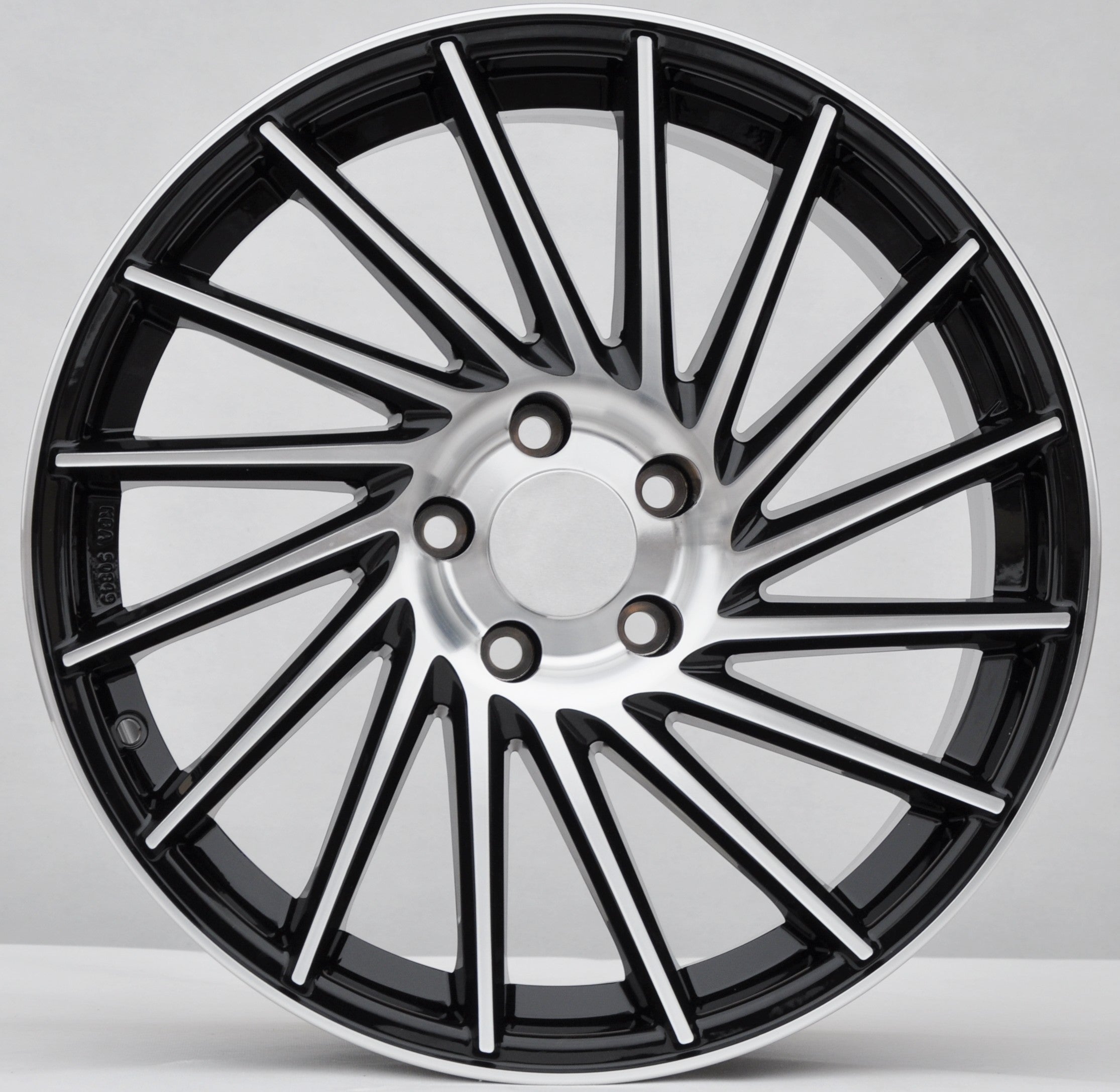 Keskin KT17 Alufælge 18" 5x112 ET30 – Poleret/sort (sæt á 4)