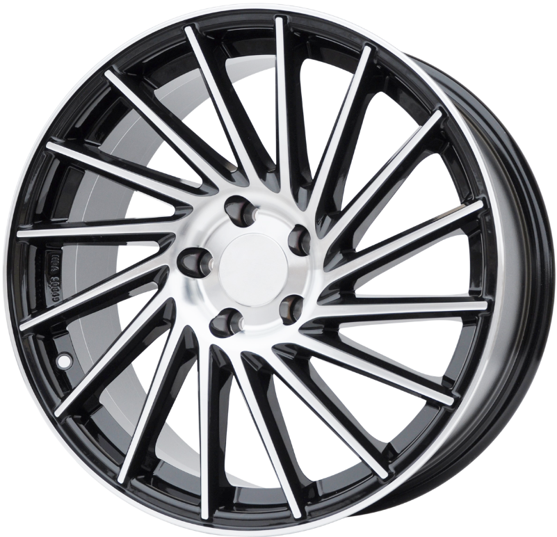 Keskin KT17 Alufælge 18" 5x112 ET30 – Poleret/sort (sæt á 4)