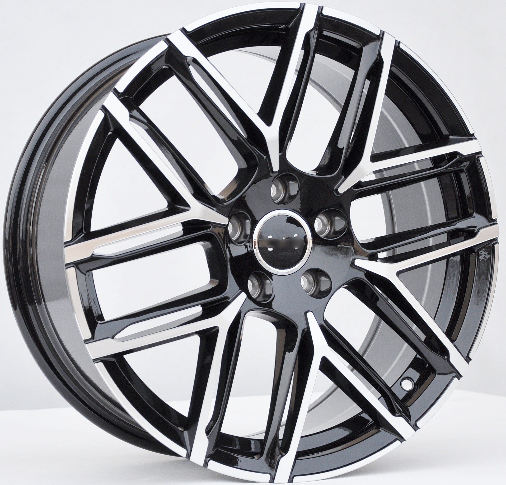 PDW 8734 Alufælge 18" 5x112 ET42 – Poleret/sort (sæt á 4)