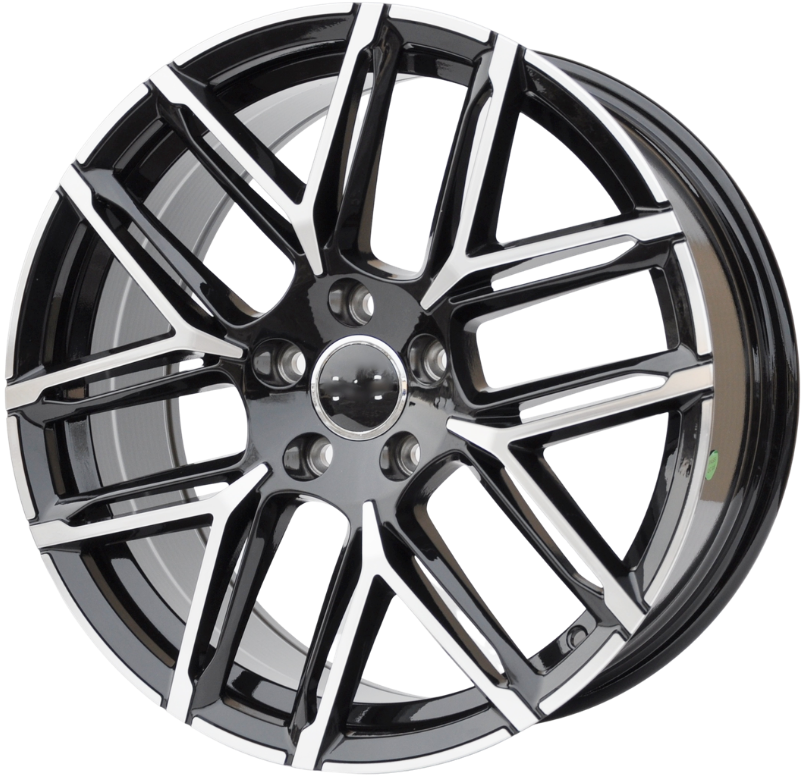 PDW 8734 Alufælge 18" 5x112 ET42 – Poleret/sort (sæt á 4)