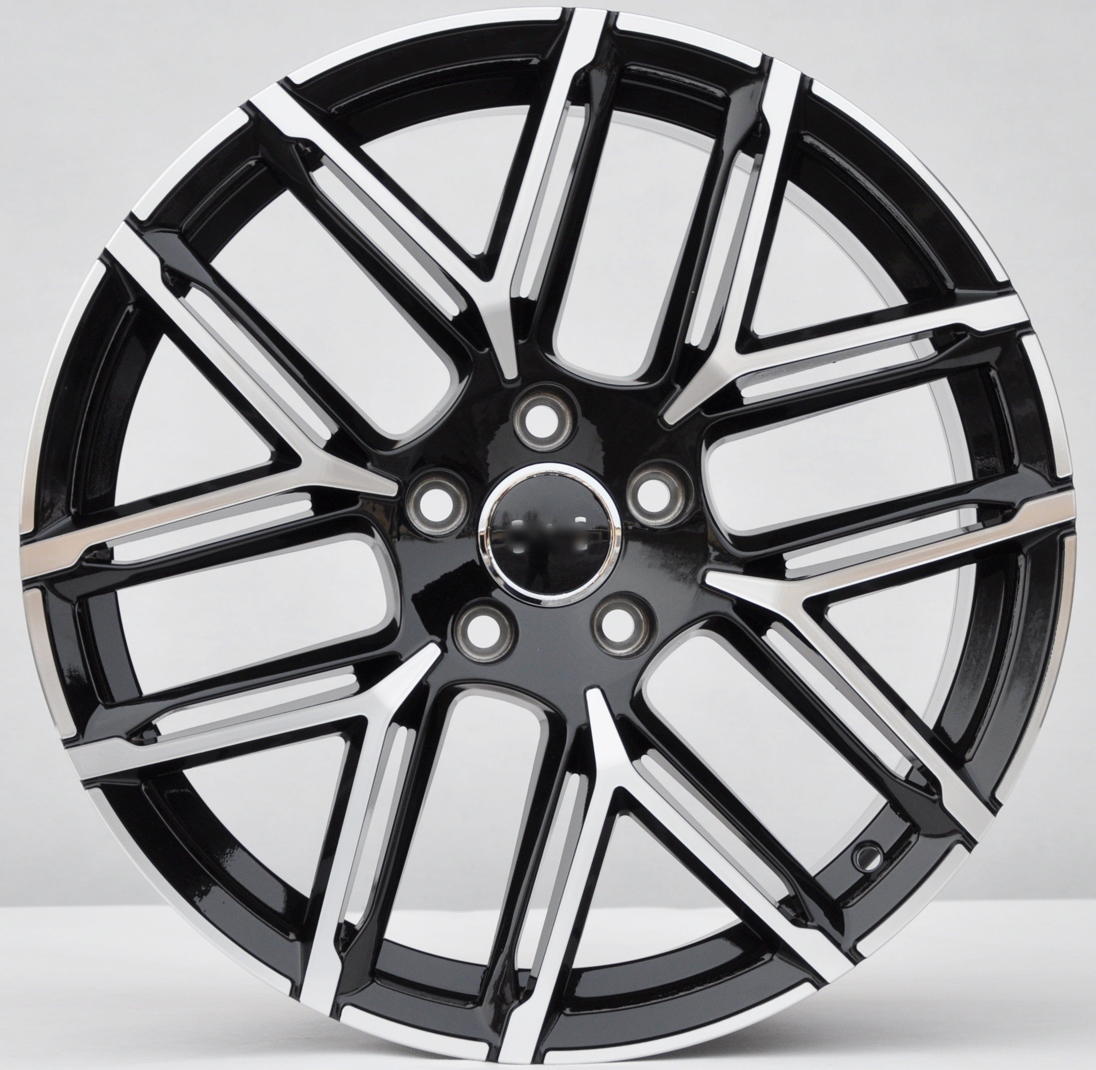 PDW 8734 Alufælge 18" 5x112 ET42 – Poleret/sort (sæt á 4)