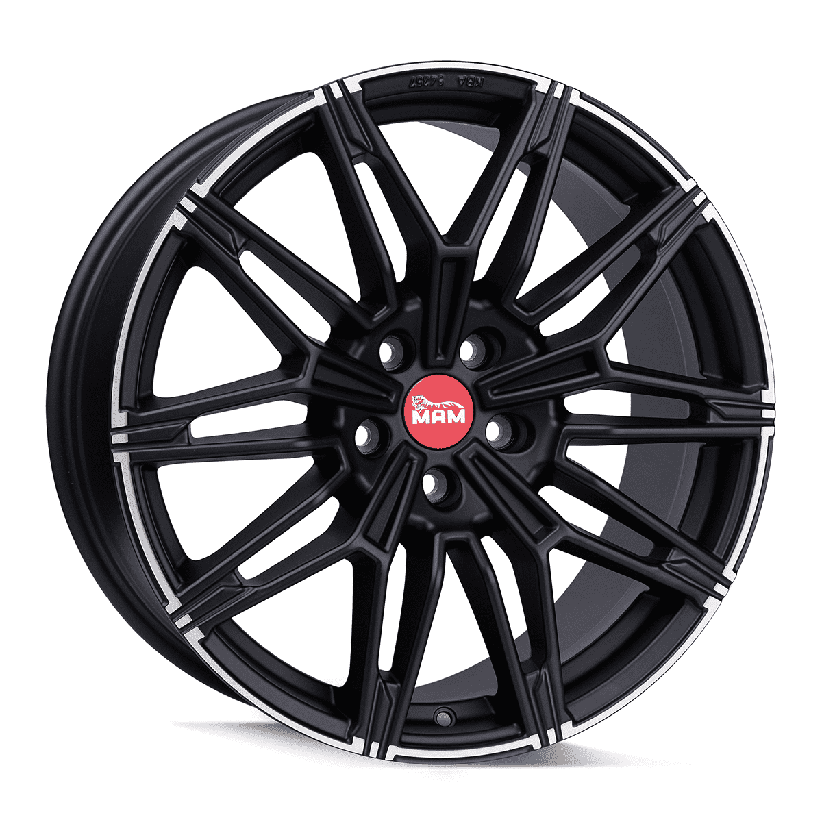 MAM MAMB3N Alufælge 19" 5x120 ET35 – Poleret/sort mat (sæt á 4)
