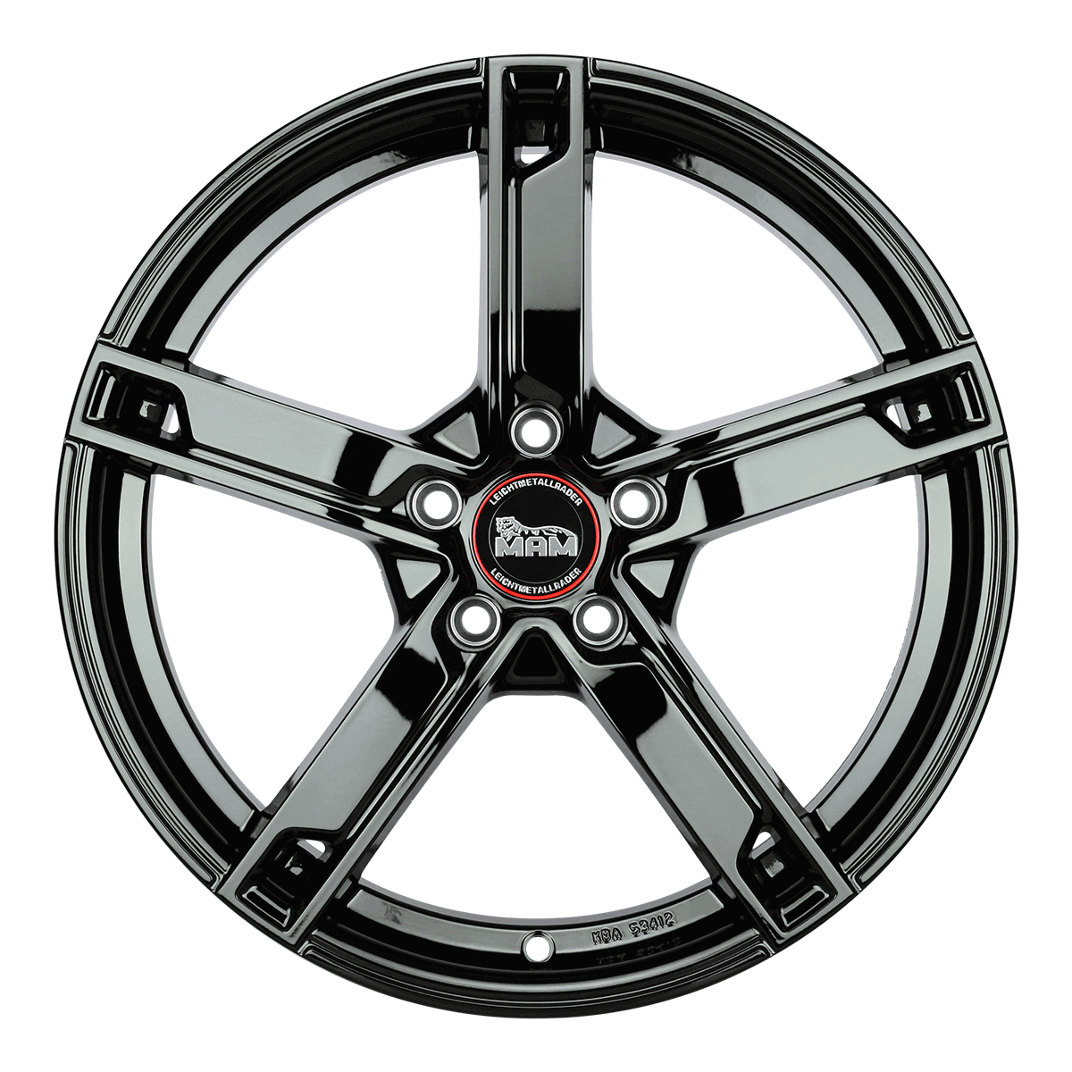 MAM W4 Alufælge 15" 5x112 ET43 – Sort (sæt á 4)