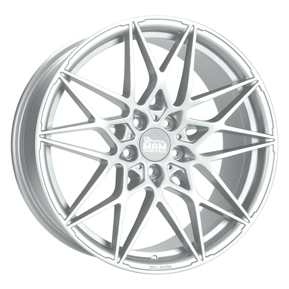 MAM B2N Alufælge 19" 5x112 ET30 – Sølv (sæt á 4)