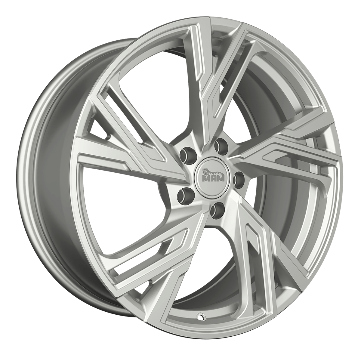 MAM RS5 Alufælge 16" 5x120 ET35 – Sølv (sæt á 4)