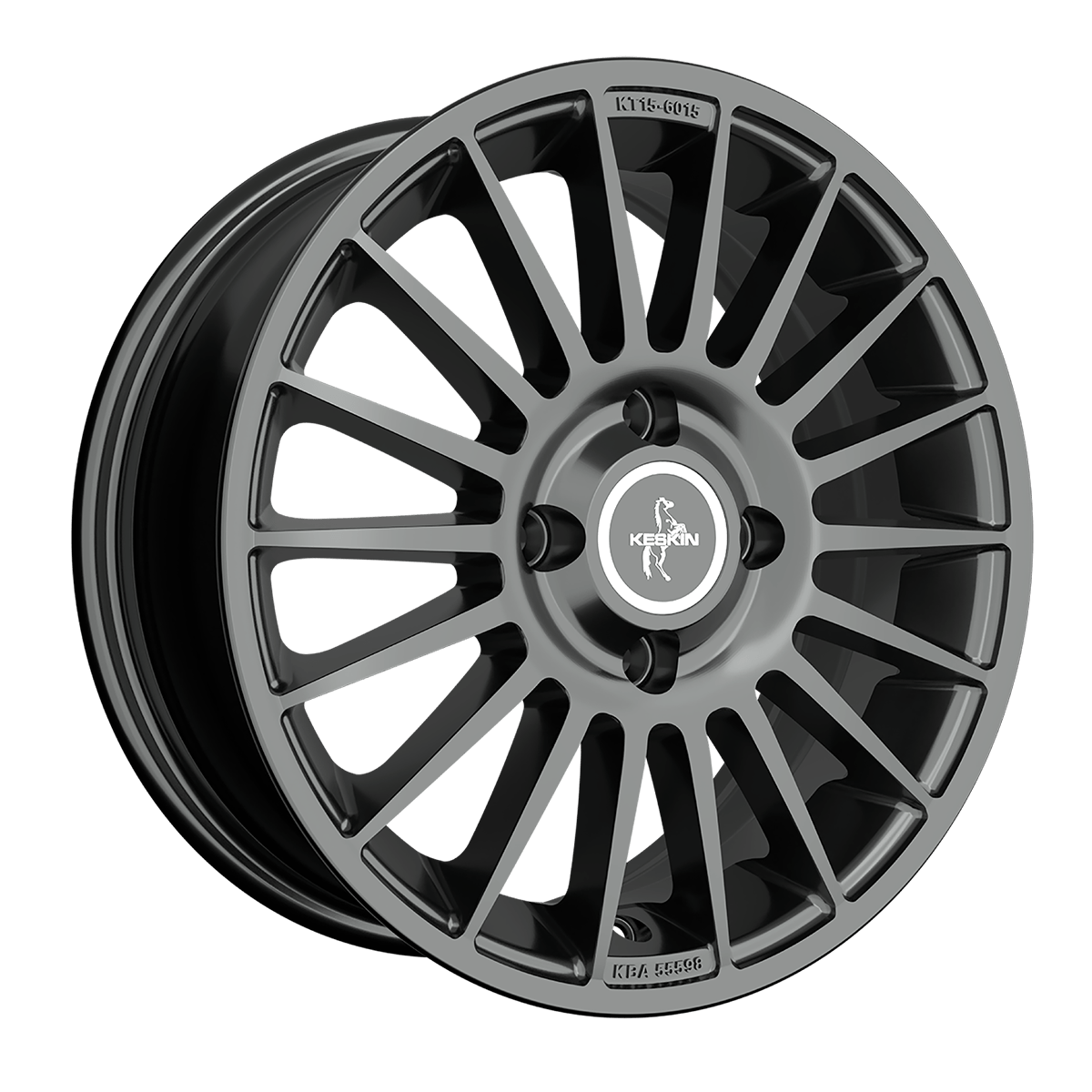 Keskin KT15 Alufælge 16" 4x108 ET20 – Gun metal (sæt á 4)