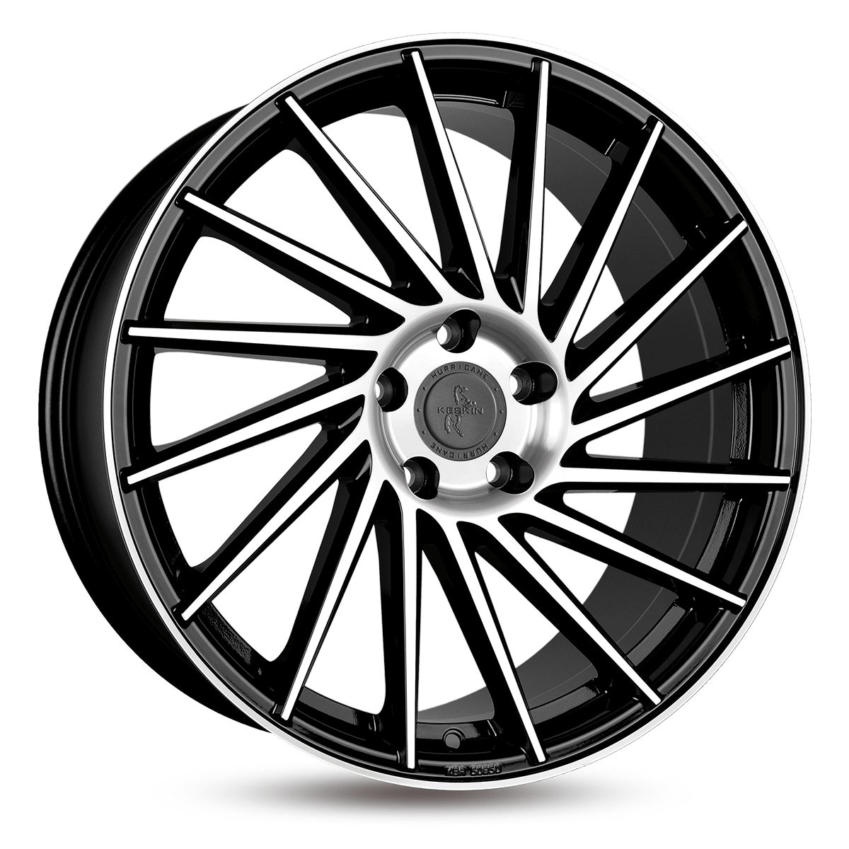 Keskin KT17 Alufælge 21" 5x120 ET38 – Poleret/sort (sæt á 4)