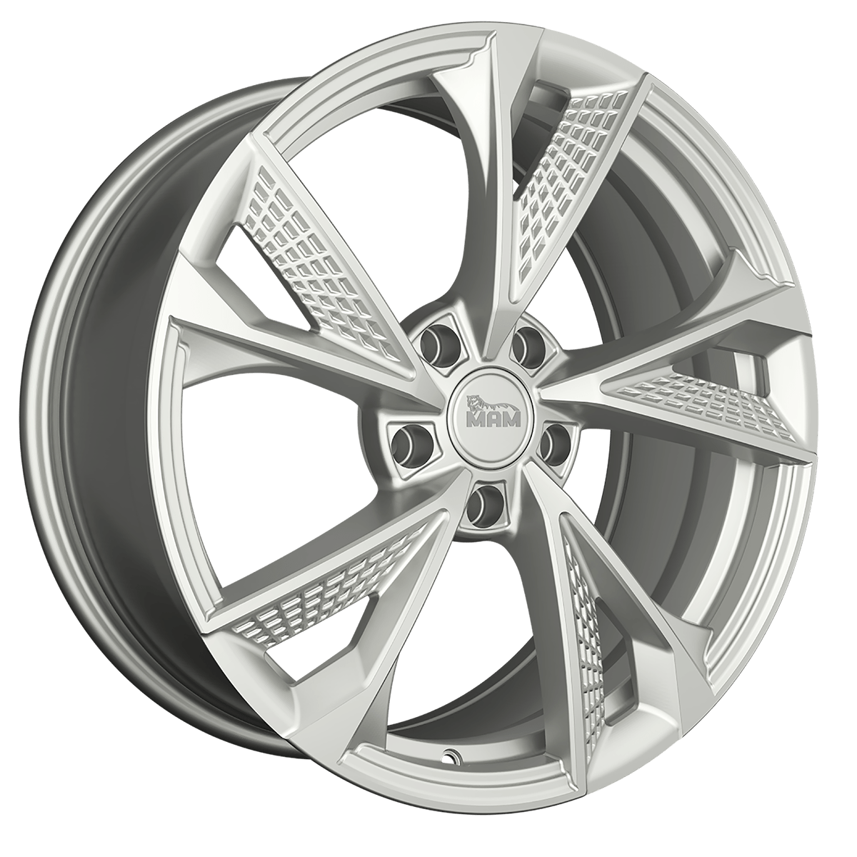 MAM RS6 Alufælge 16" 5x120 ET35 – Sølv (sæt á 4)