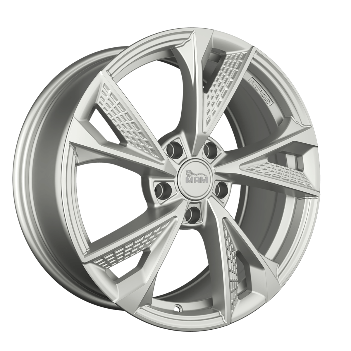 MAM RS6 Alufælge 20" 5x120 ET35 – Sølv (sæt á 4)