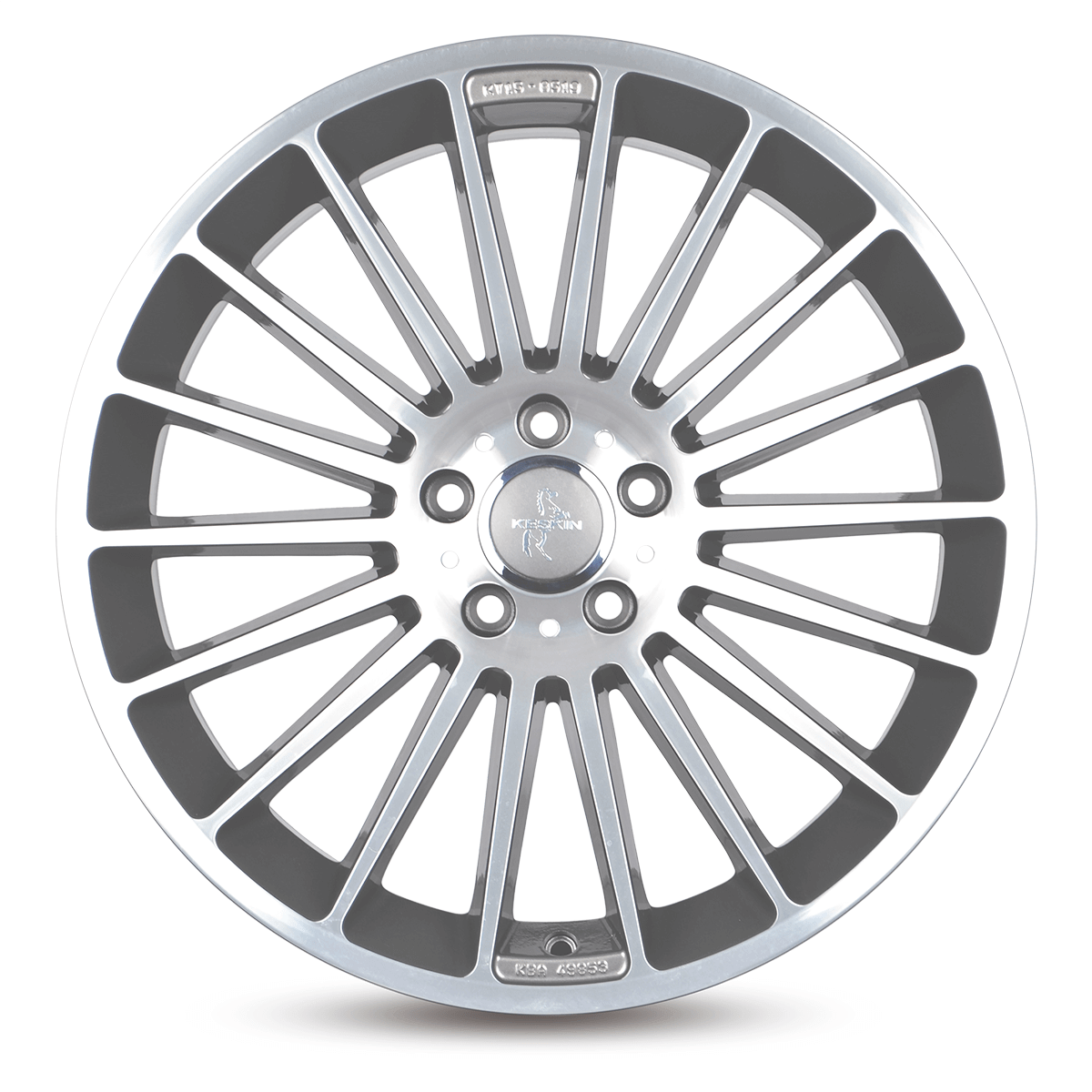 Keskin KT15 Alufælge 18" 5x112 ET45 – Poleret/grafit (sæt á 4)