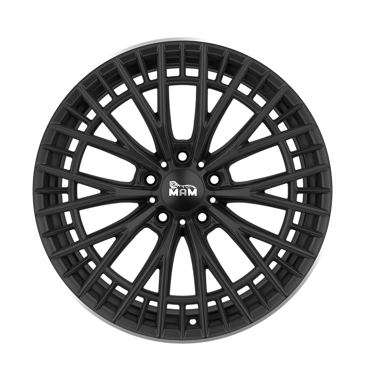MAM GT2 Alufælge 19" 5x120 ET35 – Poleret/sort mat (sæt á 4)