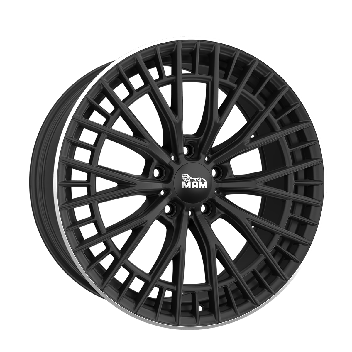 MAM GT2 Alufælge 19" 5x120 ET35 – Poleret/sort mat (sæt á 4)